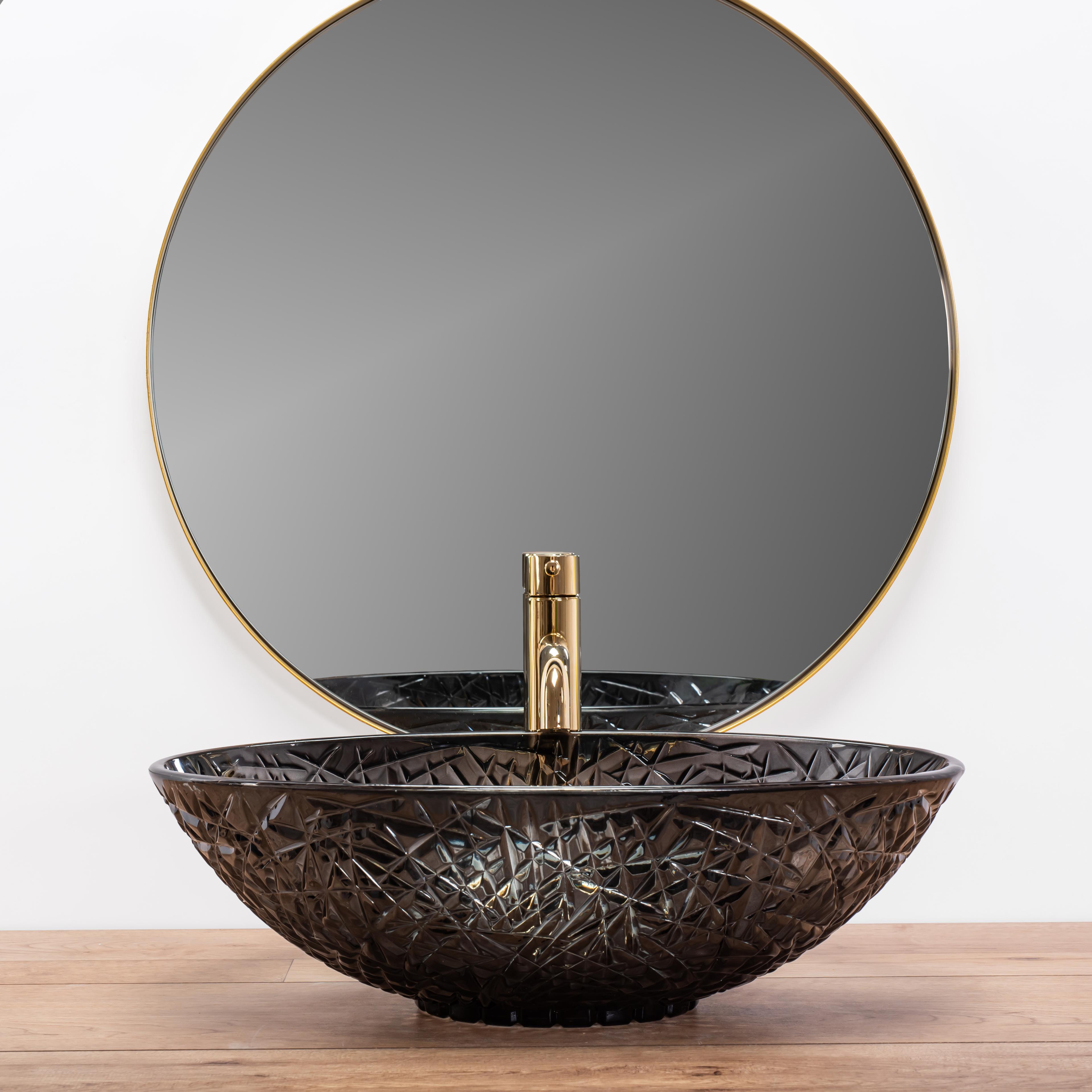 Countertop Basin REA FROST BLACK