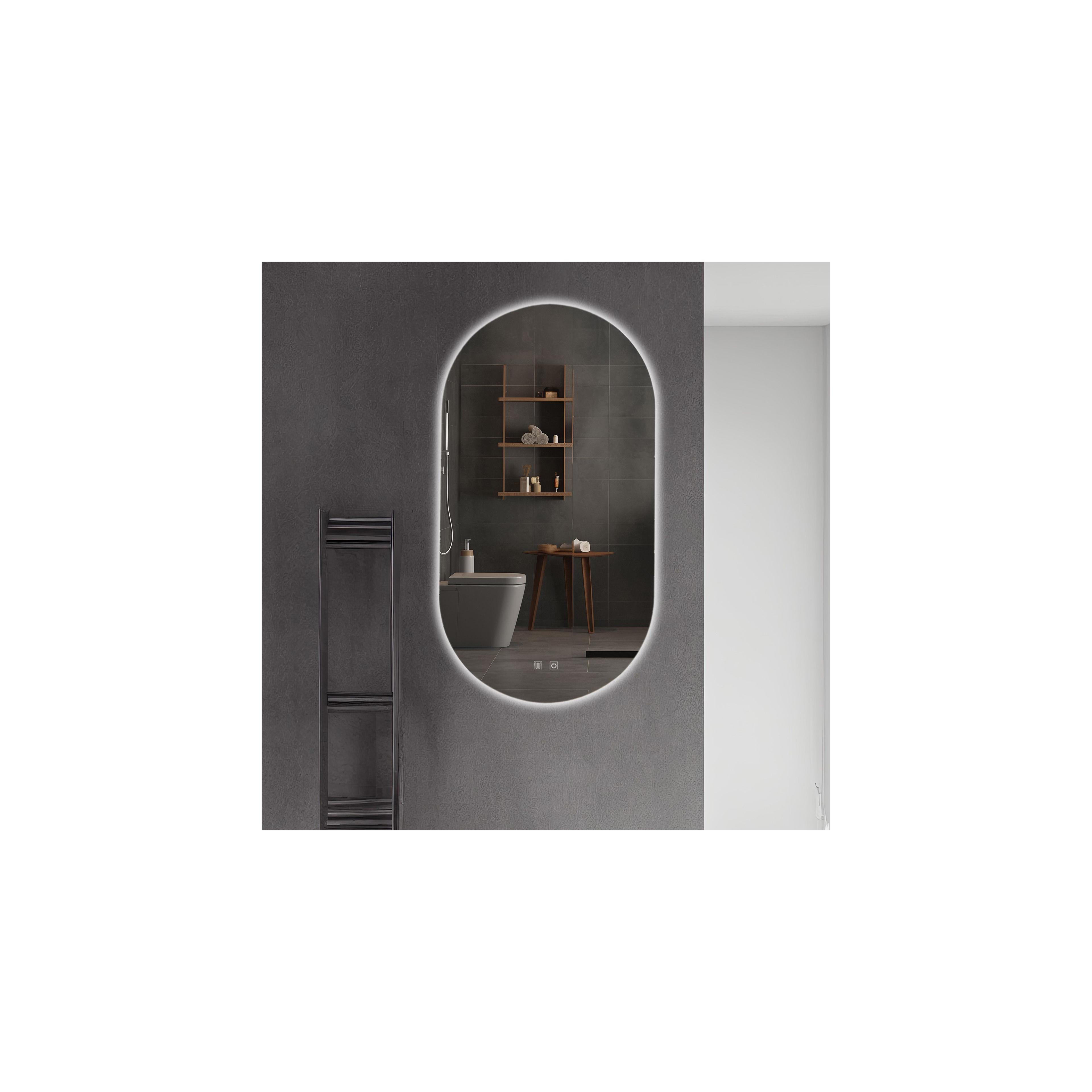 Zrkadlo LED EGG 60x80 cm