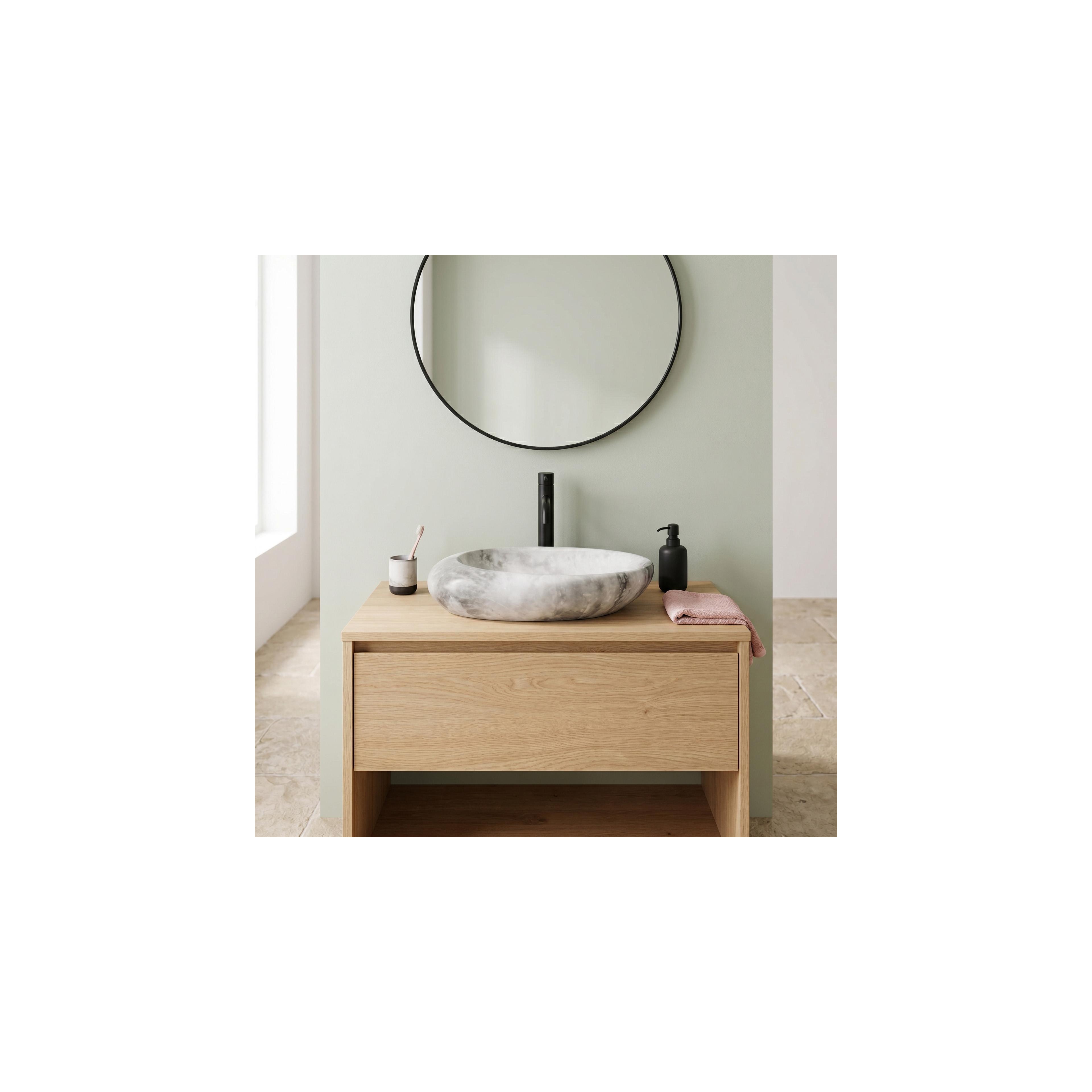Lavabo sobre encimera Rea Roxy C Stone L.GREY