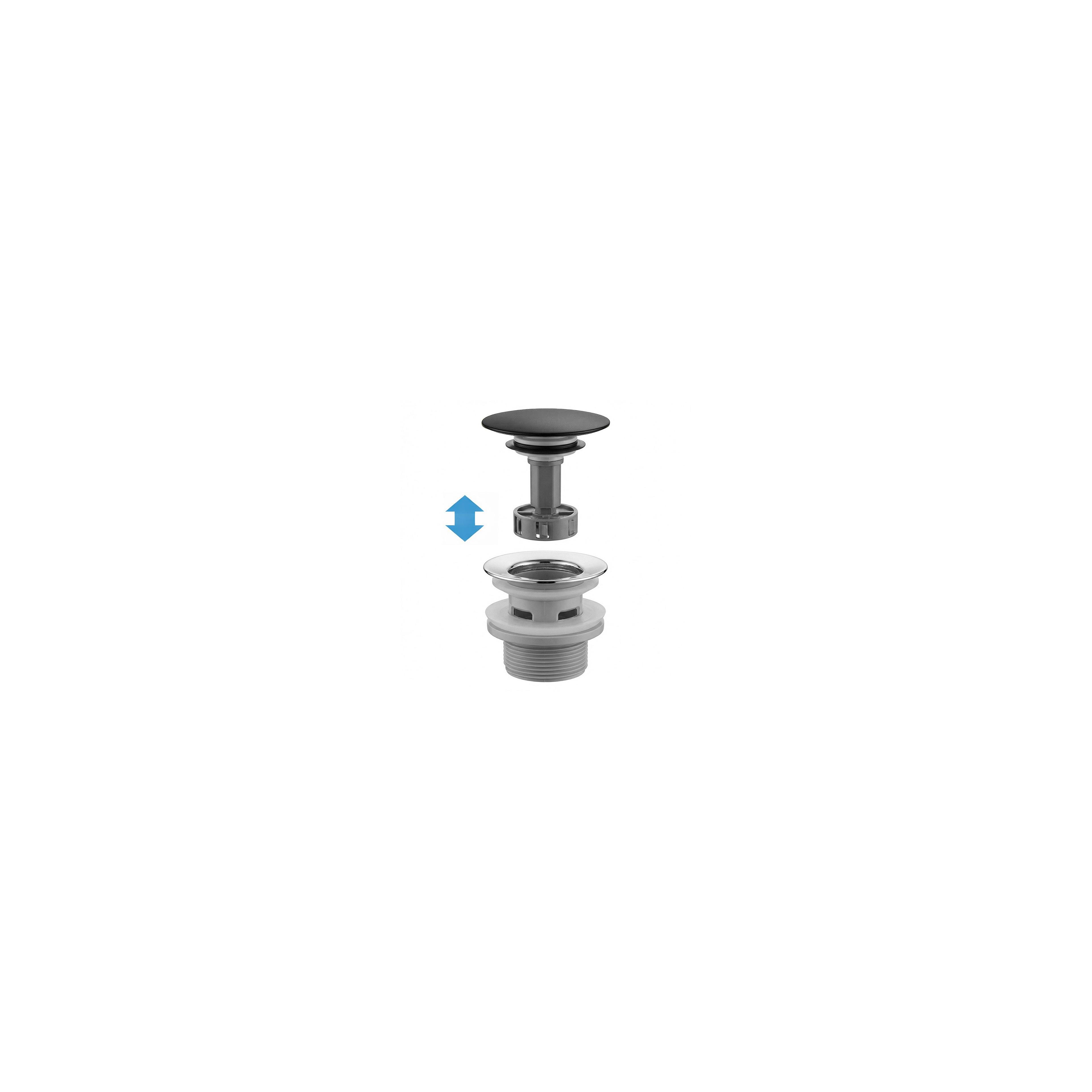 Waschbecken-Siphon Klik-Klak Universal REA Flow Black