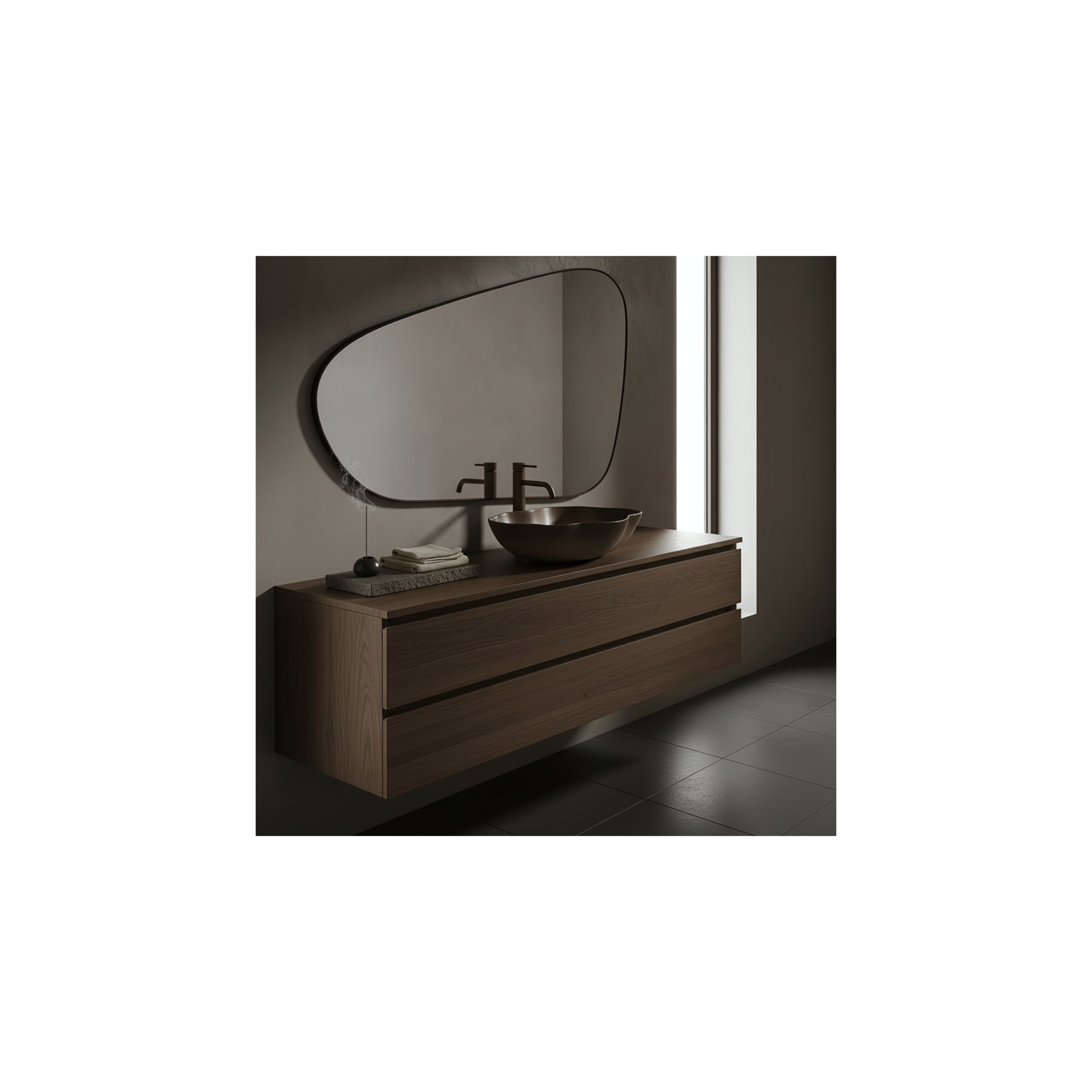 Aufsatzwaschbecken Rea Pearl Ombre