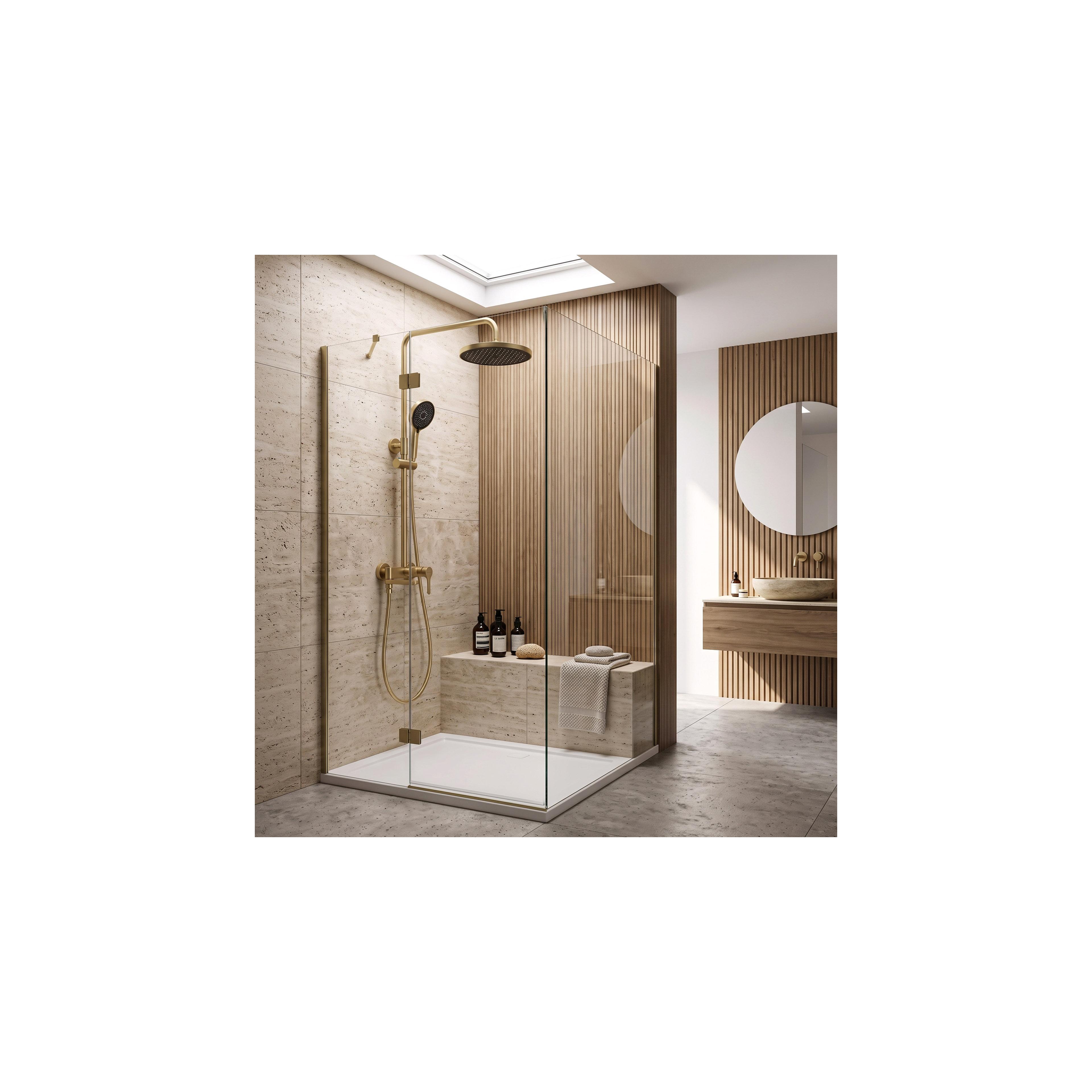 Duschgarnitur PREMIUM Rea Maxim Brush Gold