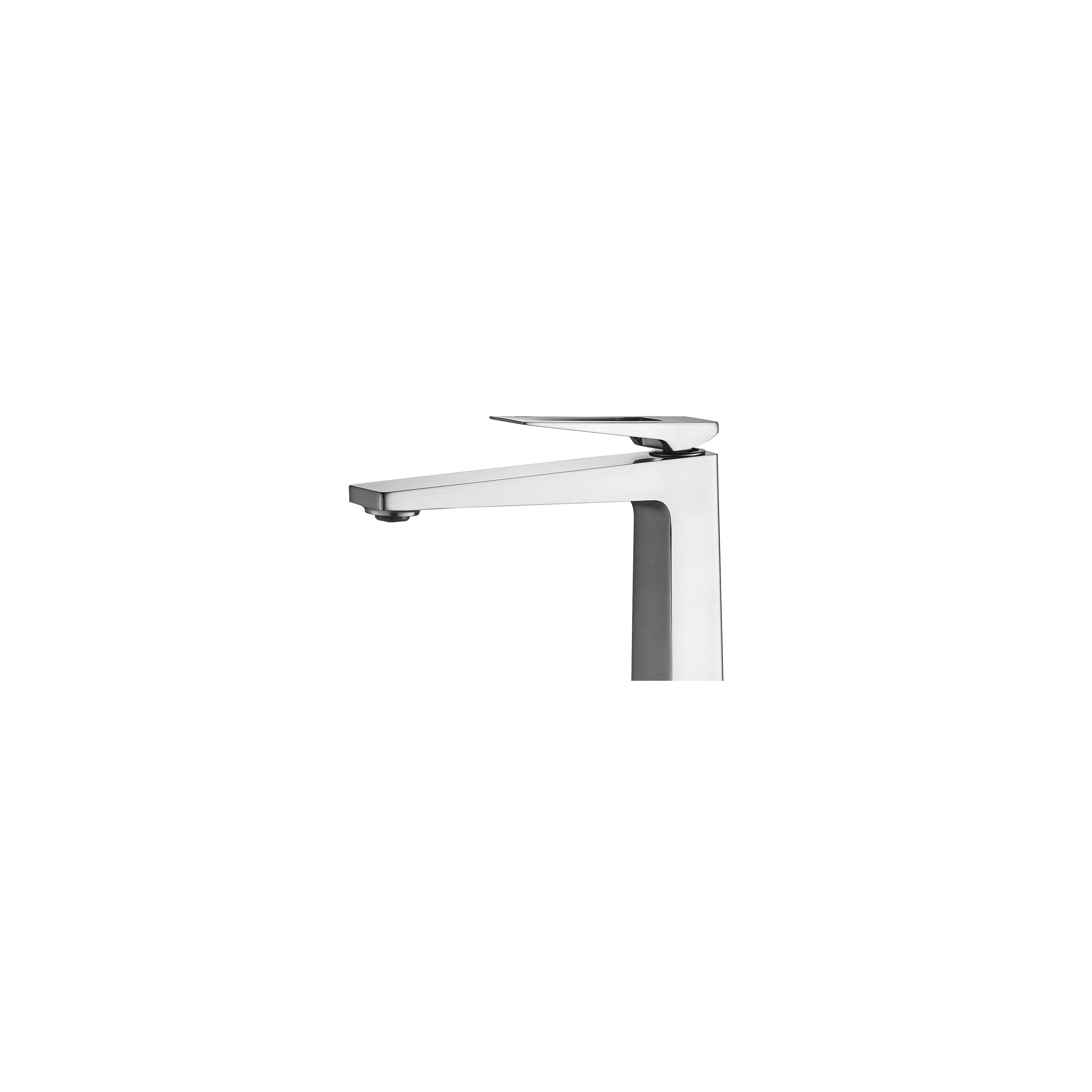 Waschbeckenarmatur Nickel Brush INOX High