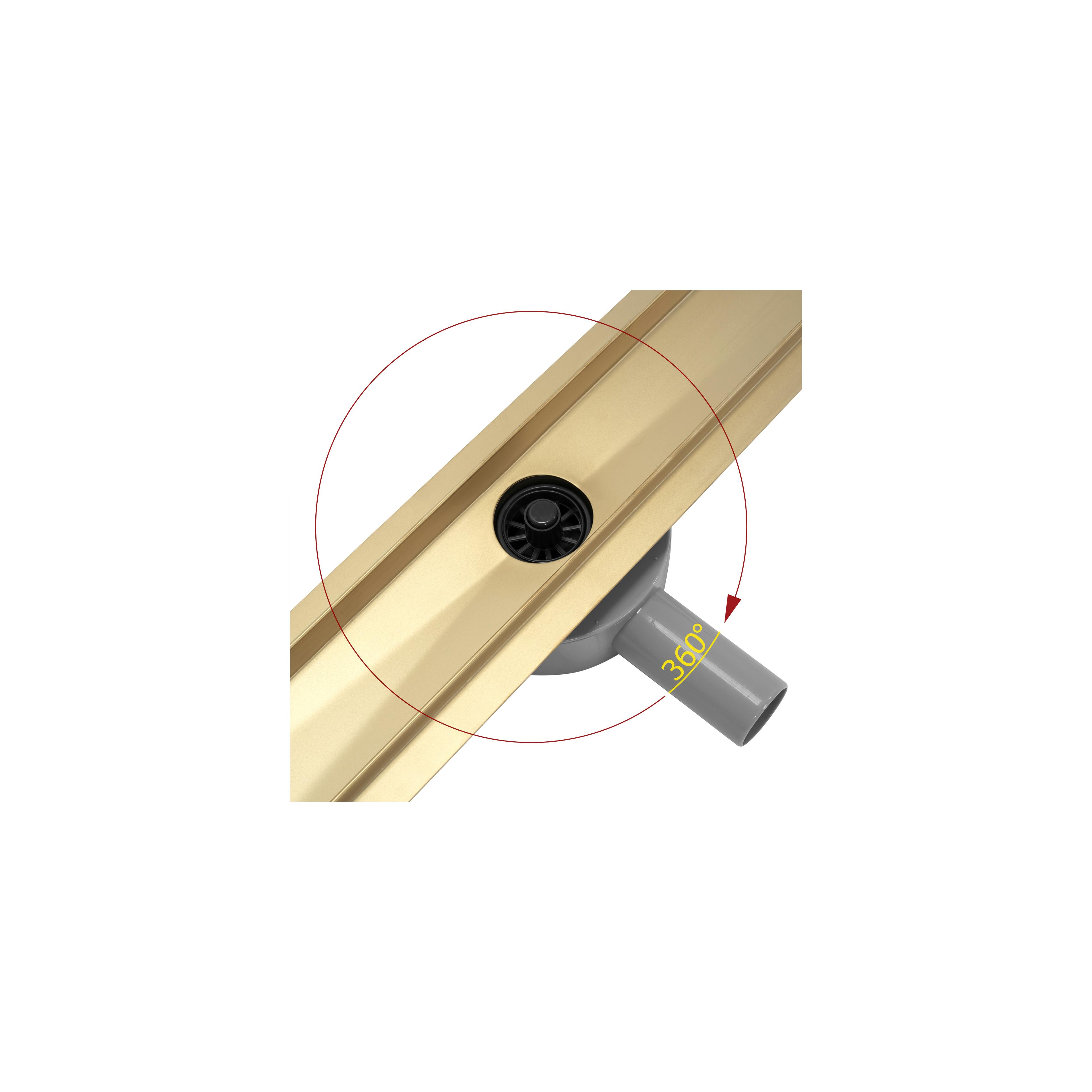 Linear drainage Rea Greek PRO MIRROR GOLD 70