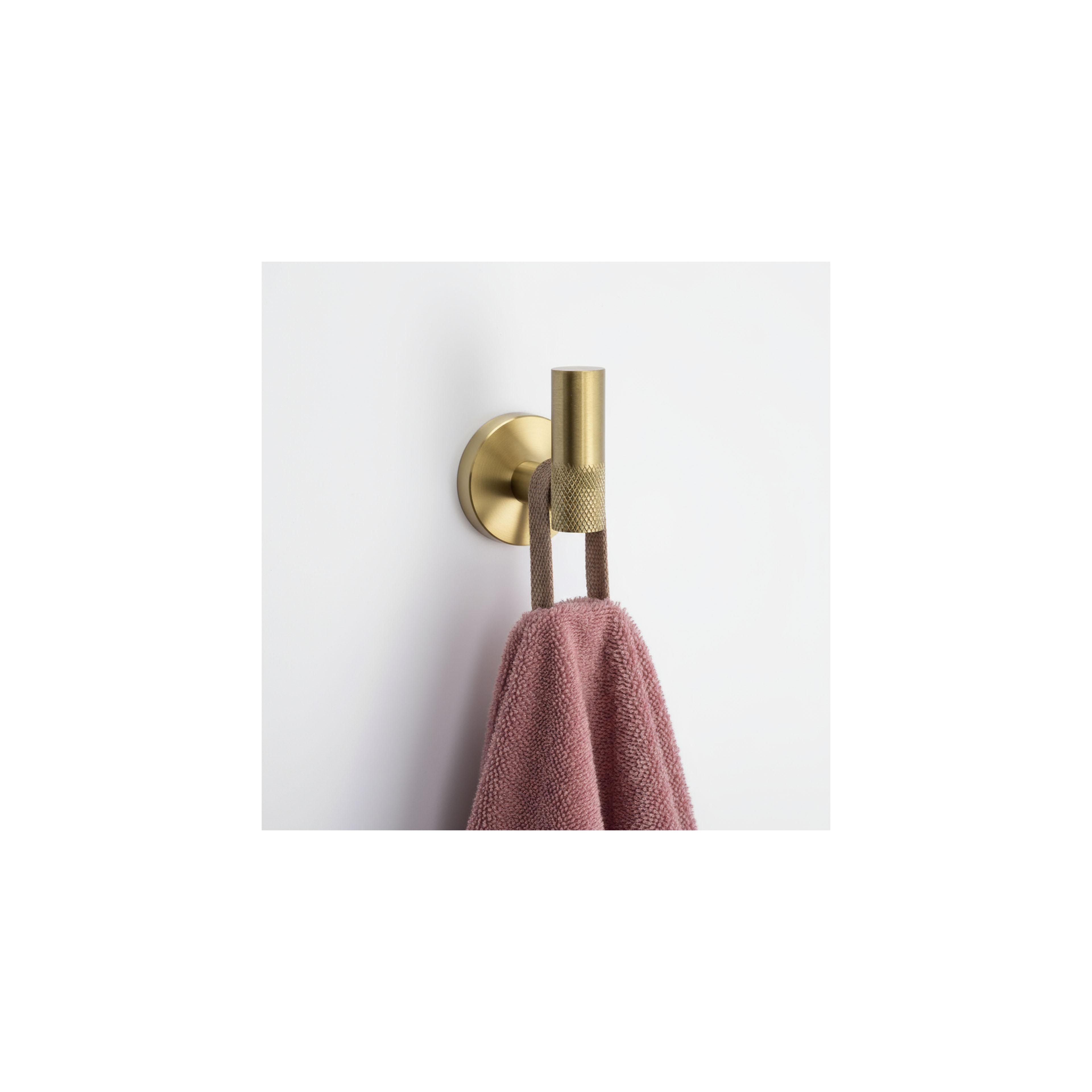 Badezimmer-Accessoire-Set GRID Brush Gold 4-teilig