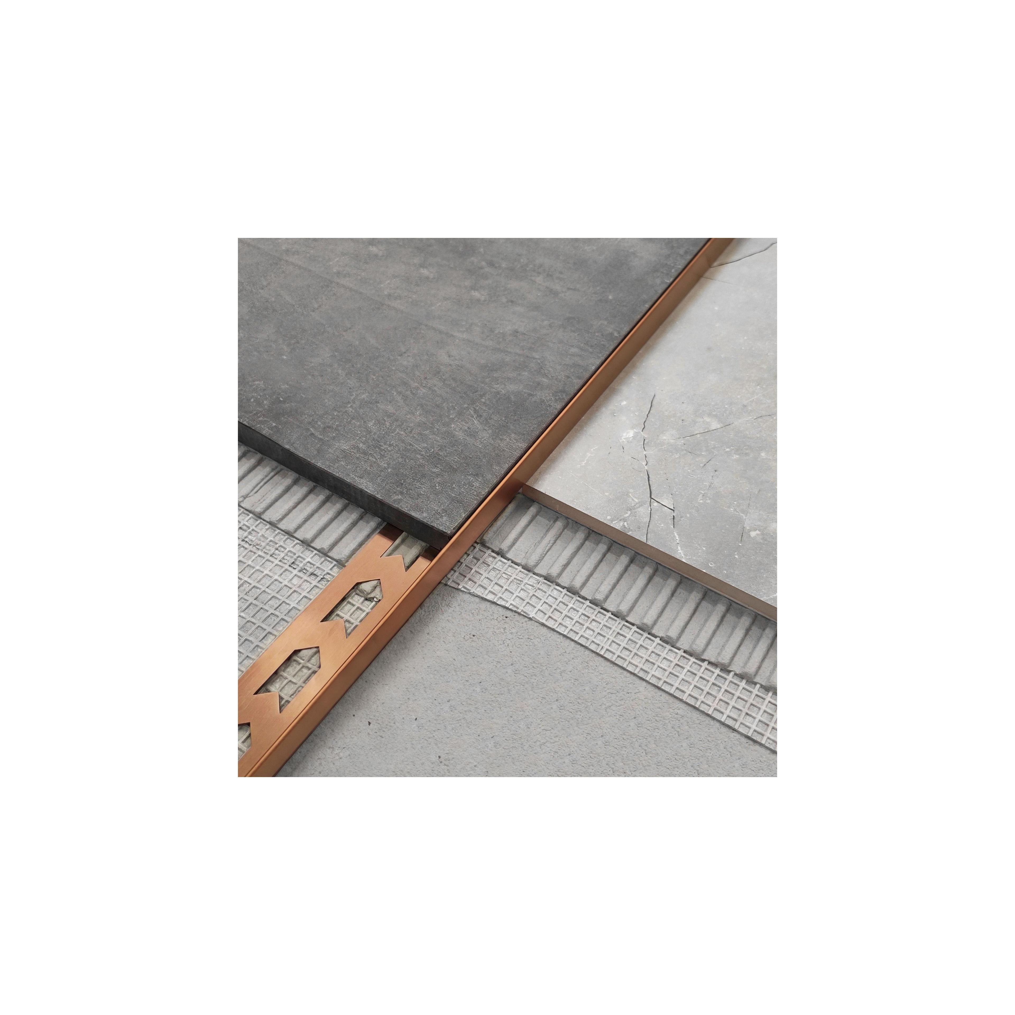 Listwa Spadkowa Brodzikowa 120cm Miedź Szczotkowana