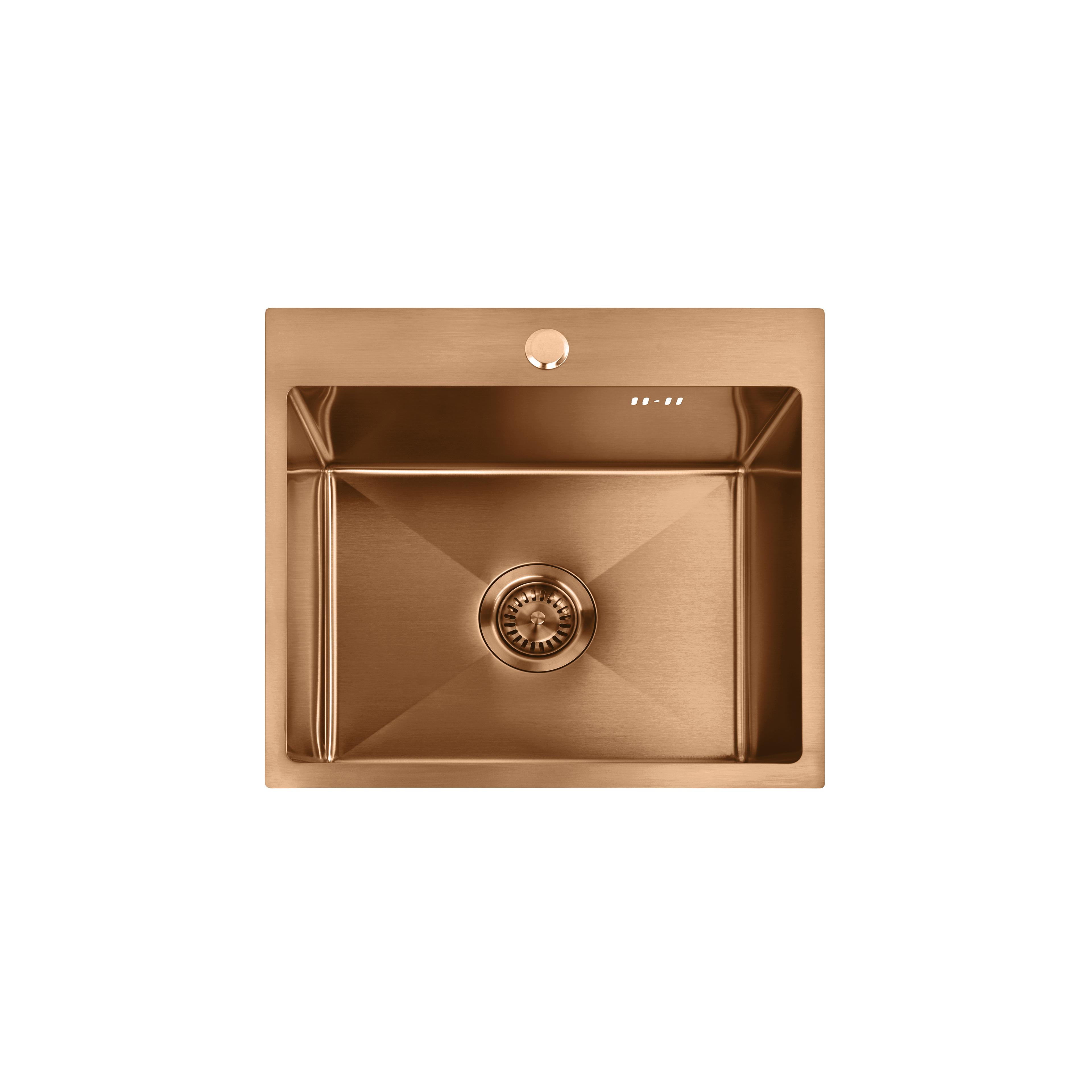 Edelstahlspüle Leo 50 BRUSH COPPER