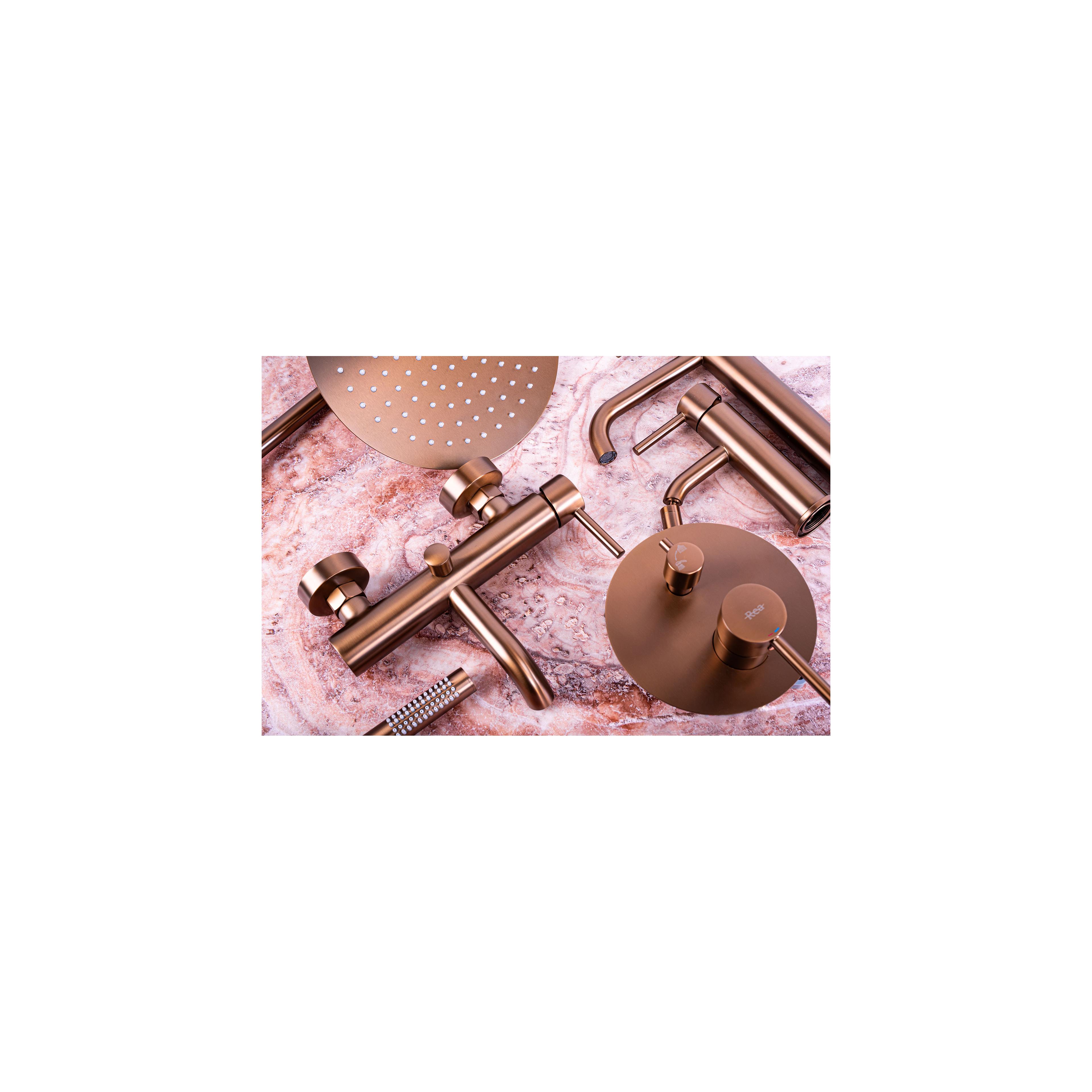 Bathroom faucet Rea Lungo Copper Brush