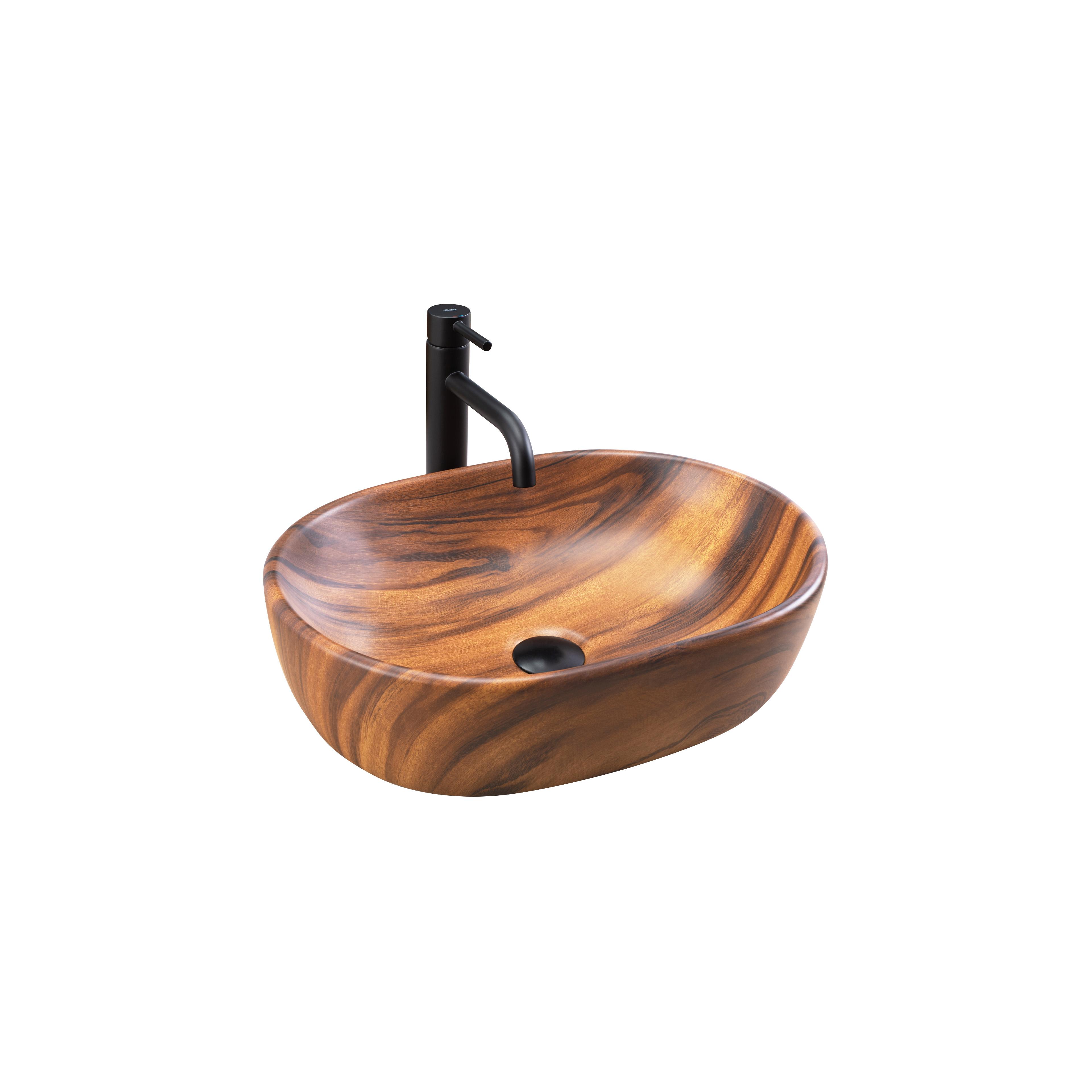 Countertop washbasin Rea AMELIA WOOD MATT