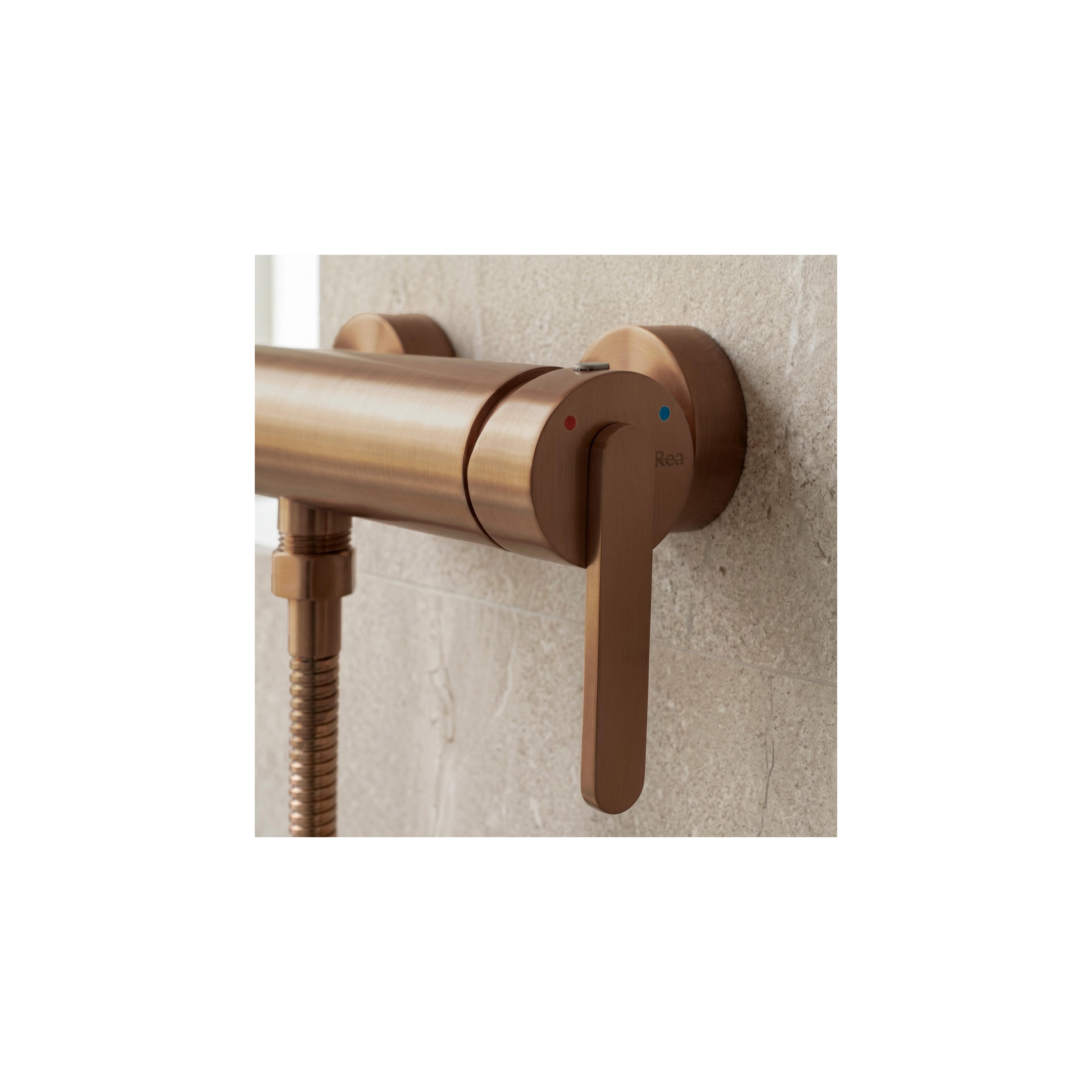 Wannenarmatur REA Ontario Side Brush Copper