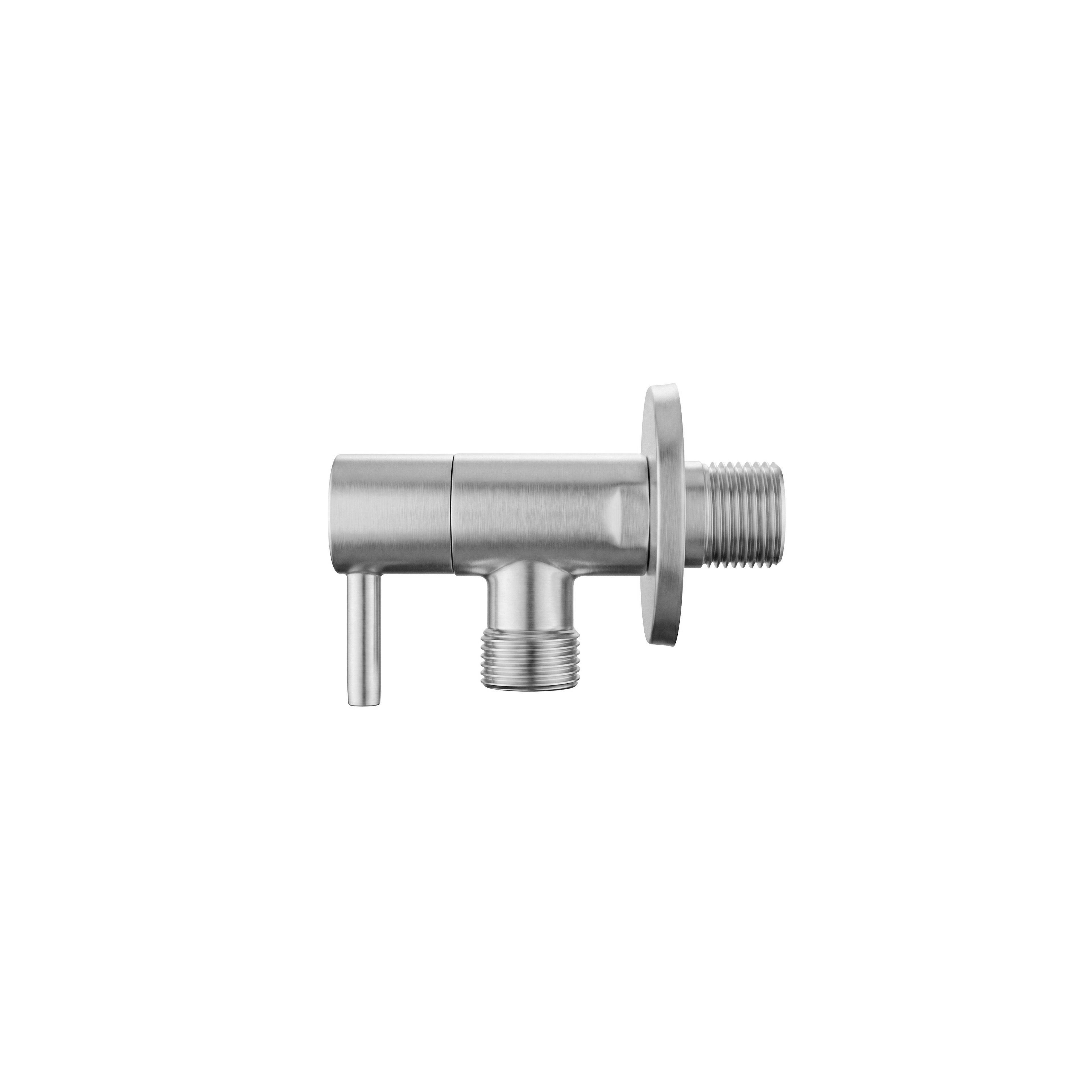 Nurgaventiil 1/2" x 3/8" Brush Nickel