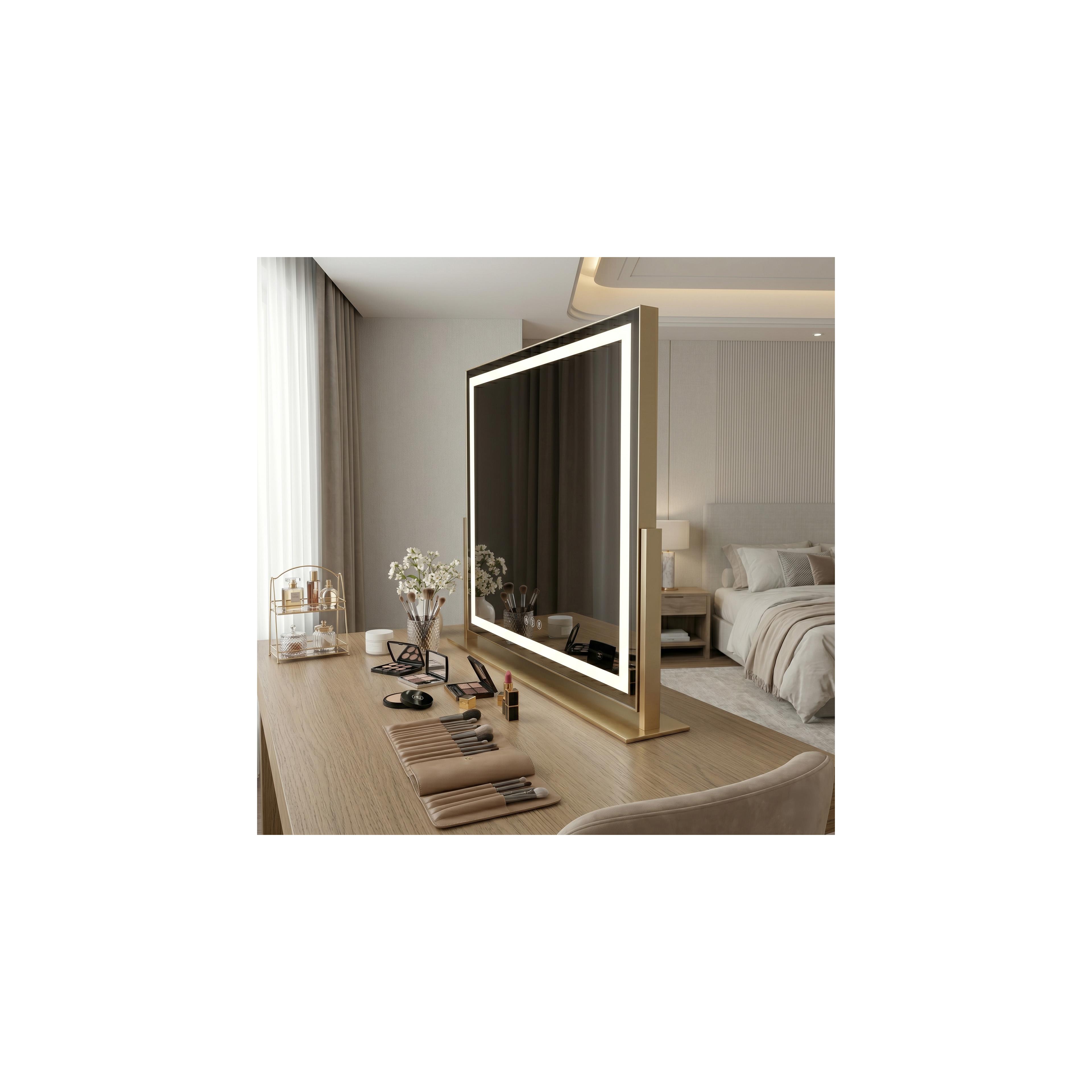 Spiegel LED STUDIO L.Gold 58x45
