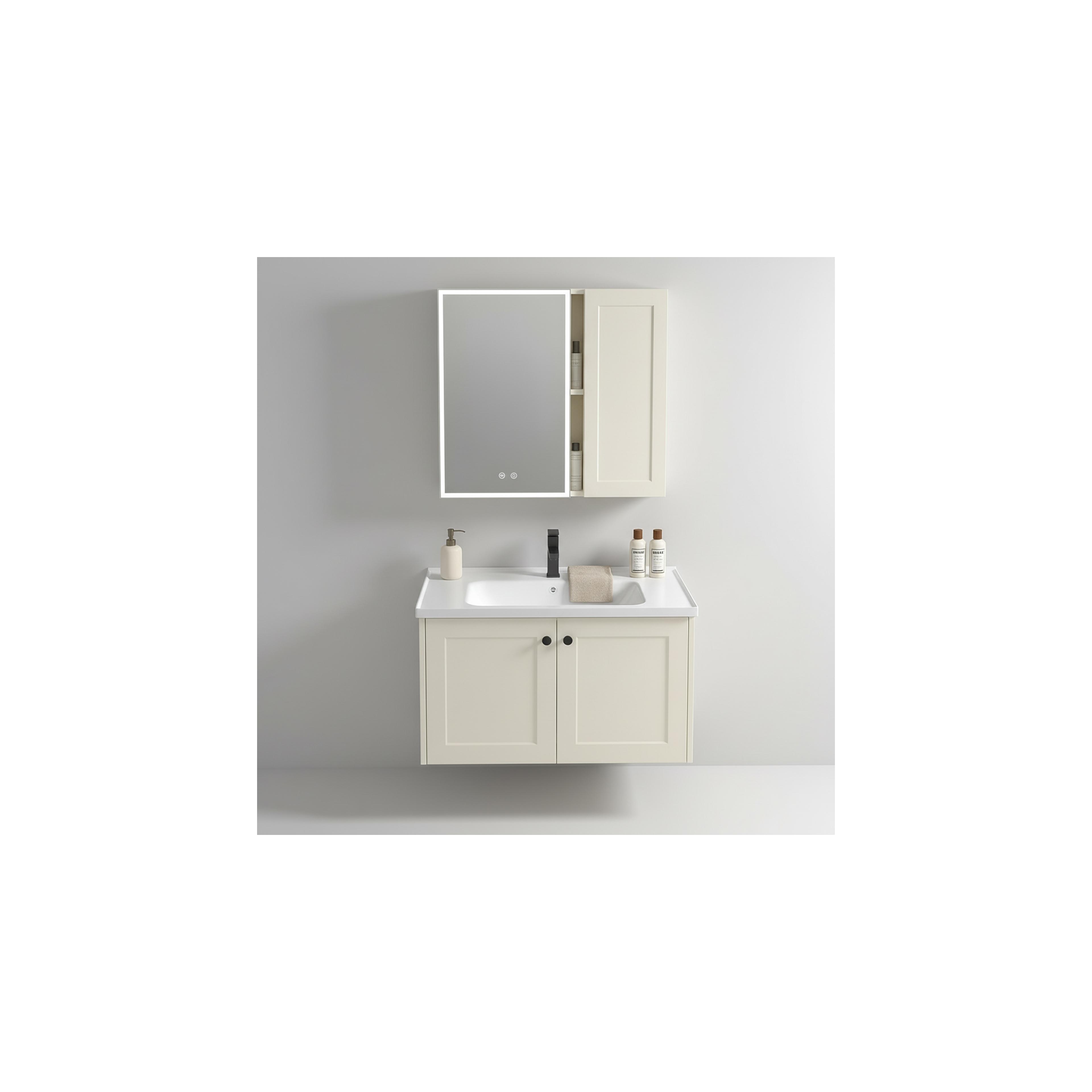 Комплект мебели за баня с мивка Monti 60cm Creme