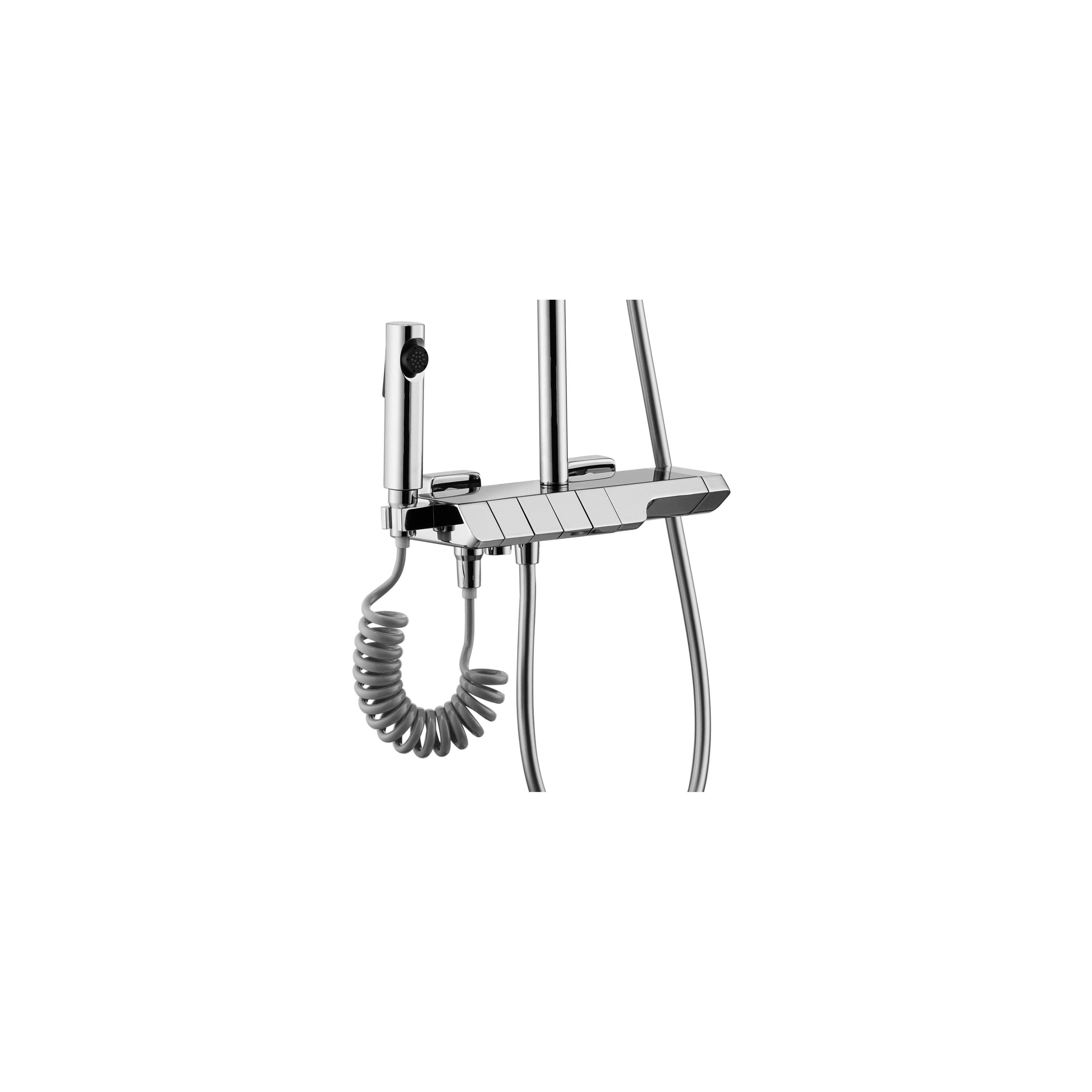 Duschgarnitur mit Thermostat REA ROB Chrome