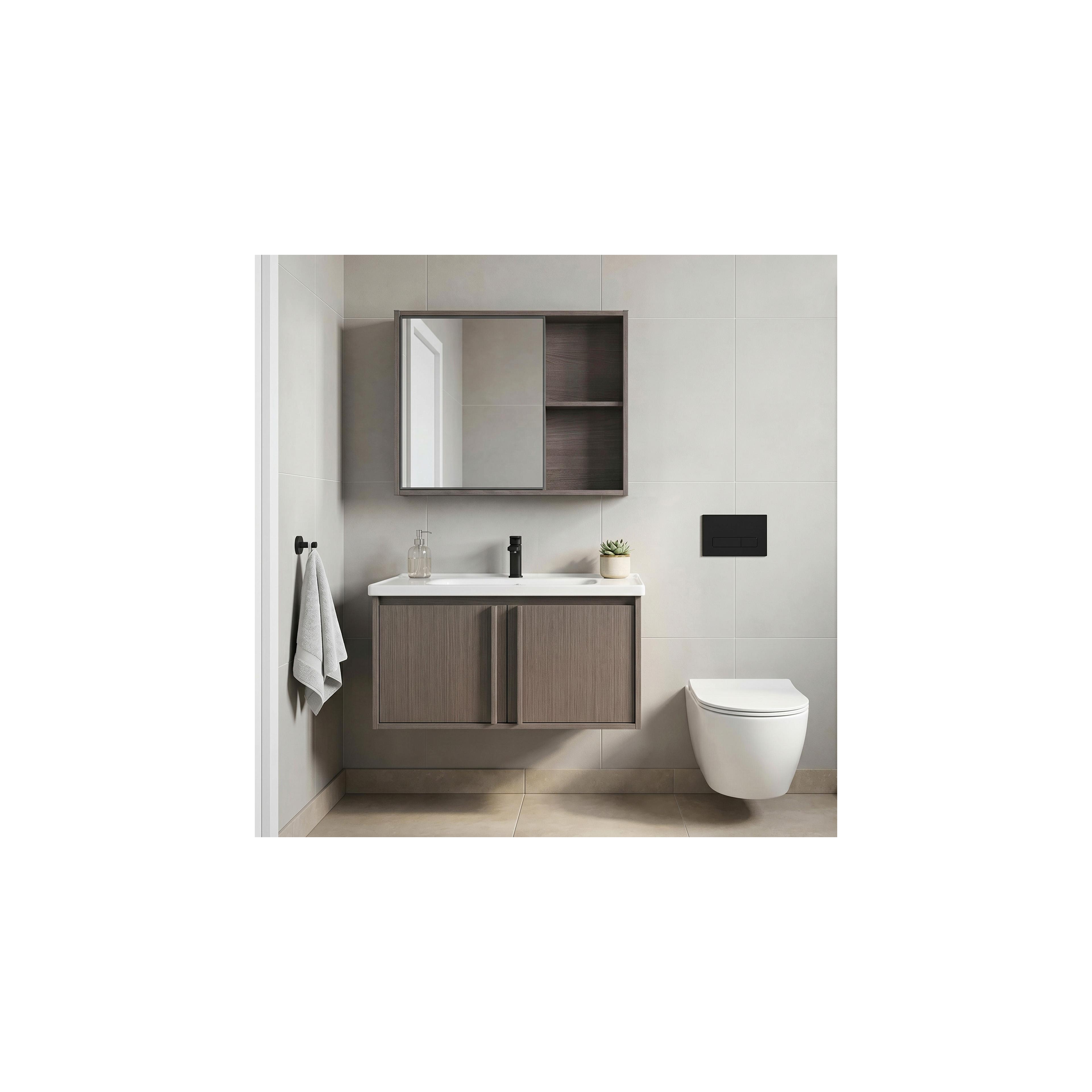Badezimmermöbel-Set mit Waschbecken Gama T25023 KJM 80CM