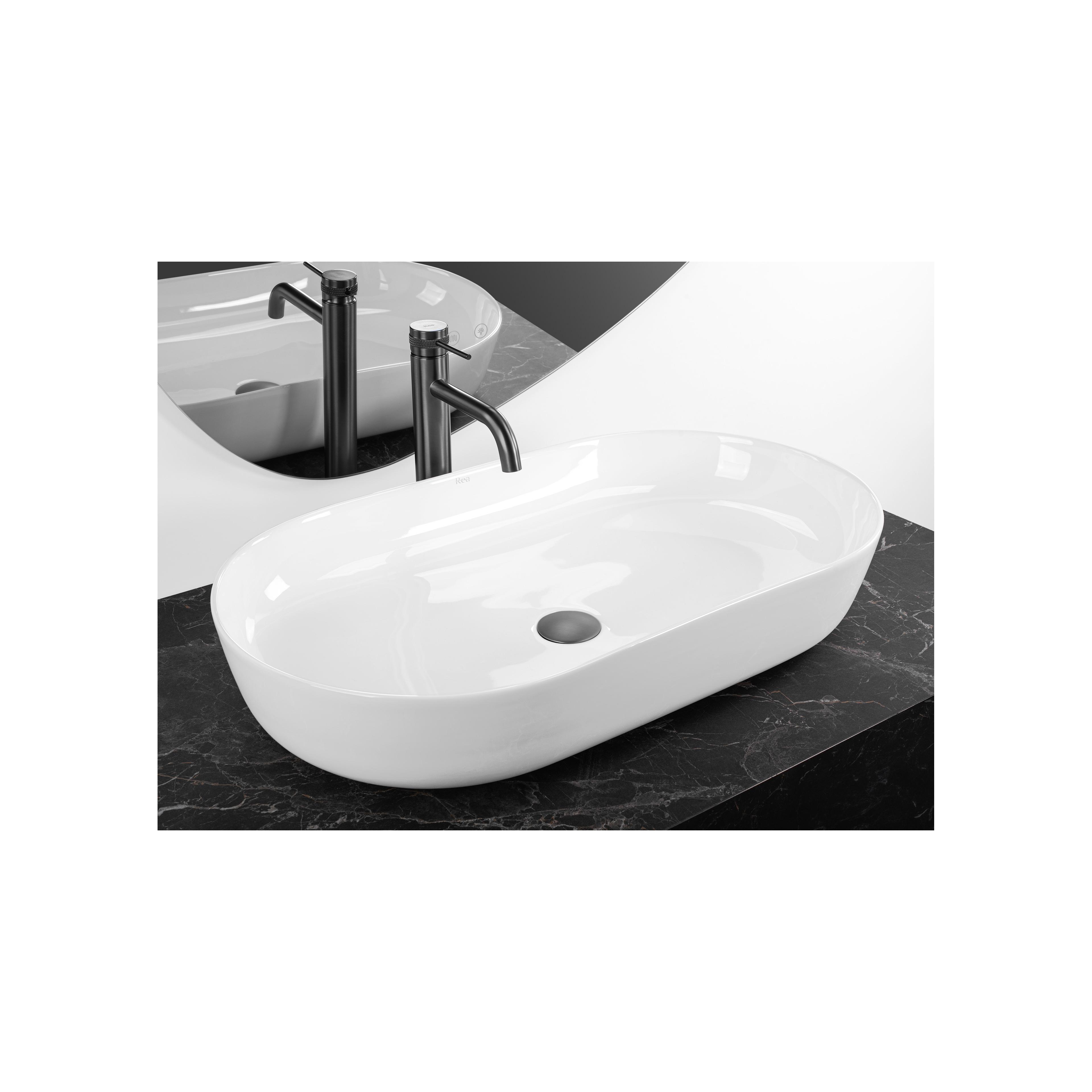 Aufsatzwaschbecken CLEO 71 white – REA