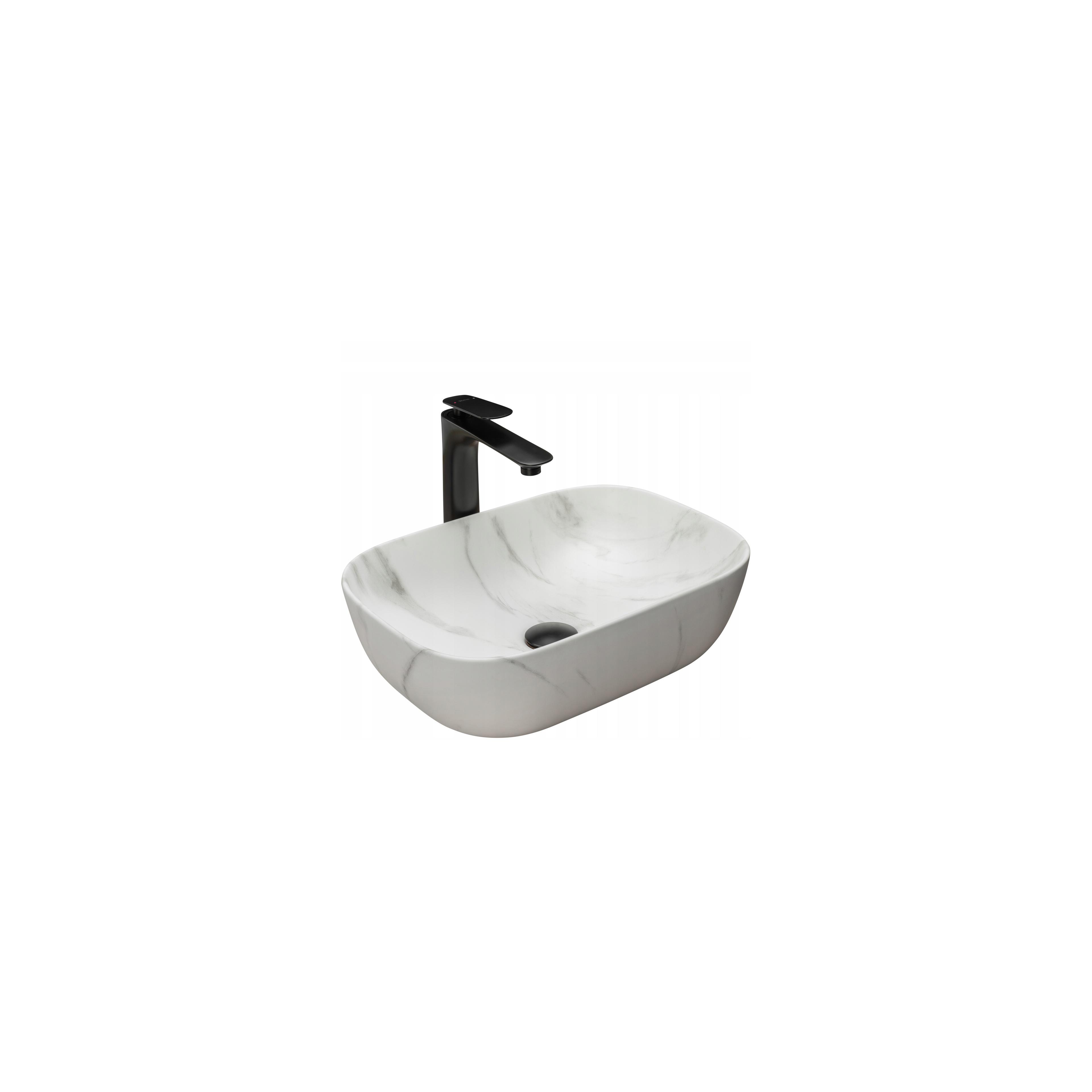 Opzetwastafel Rea Belinda Marble Marble Mat