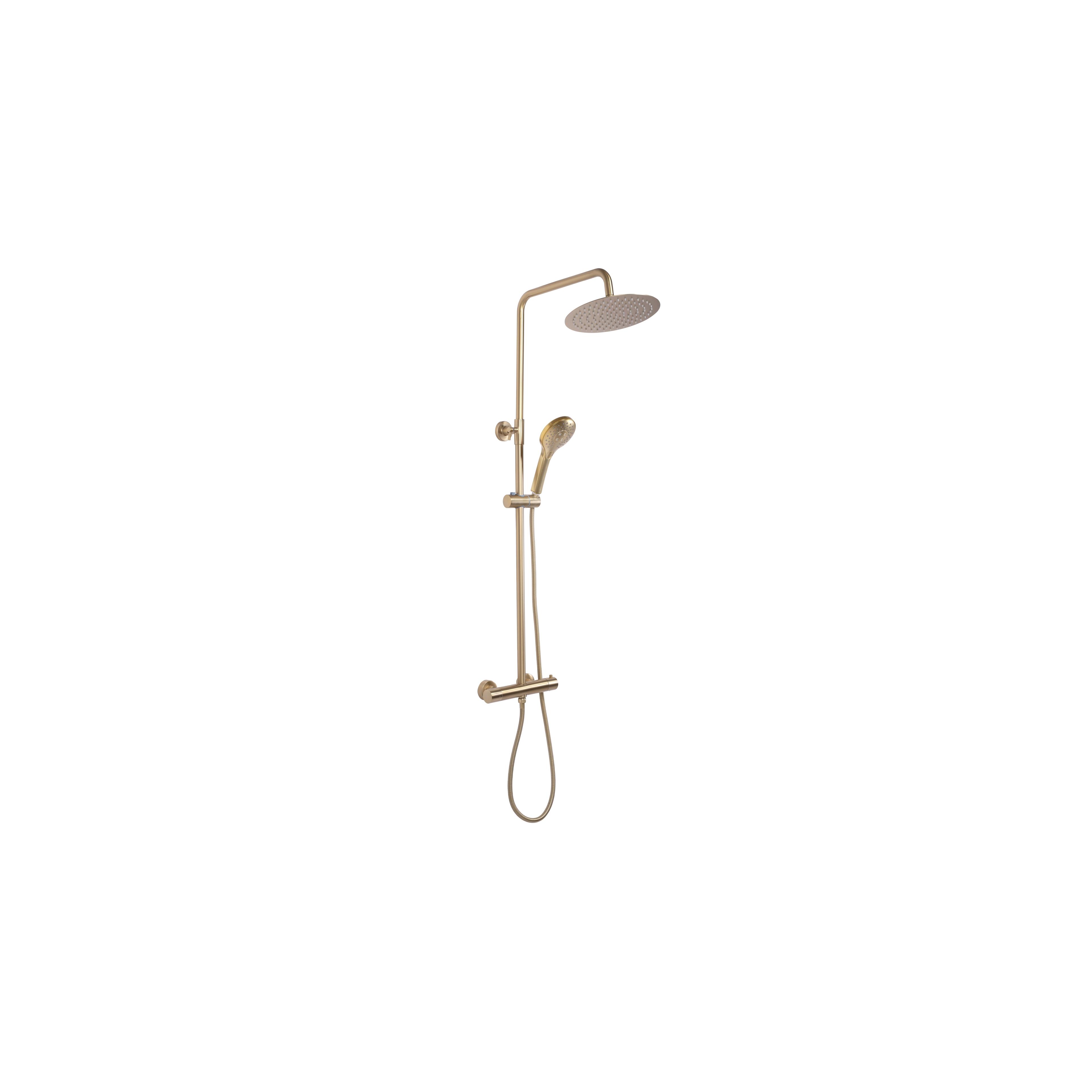 Duschgarnitur mit Thermostat REA VINCENT Gold Brush