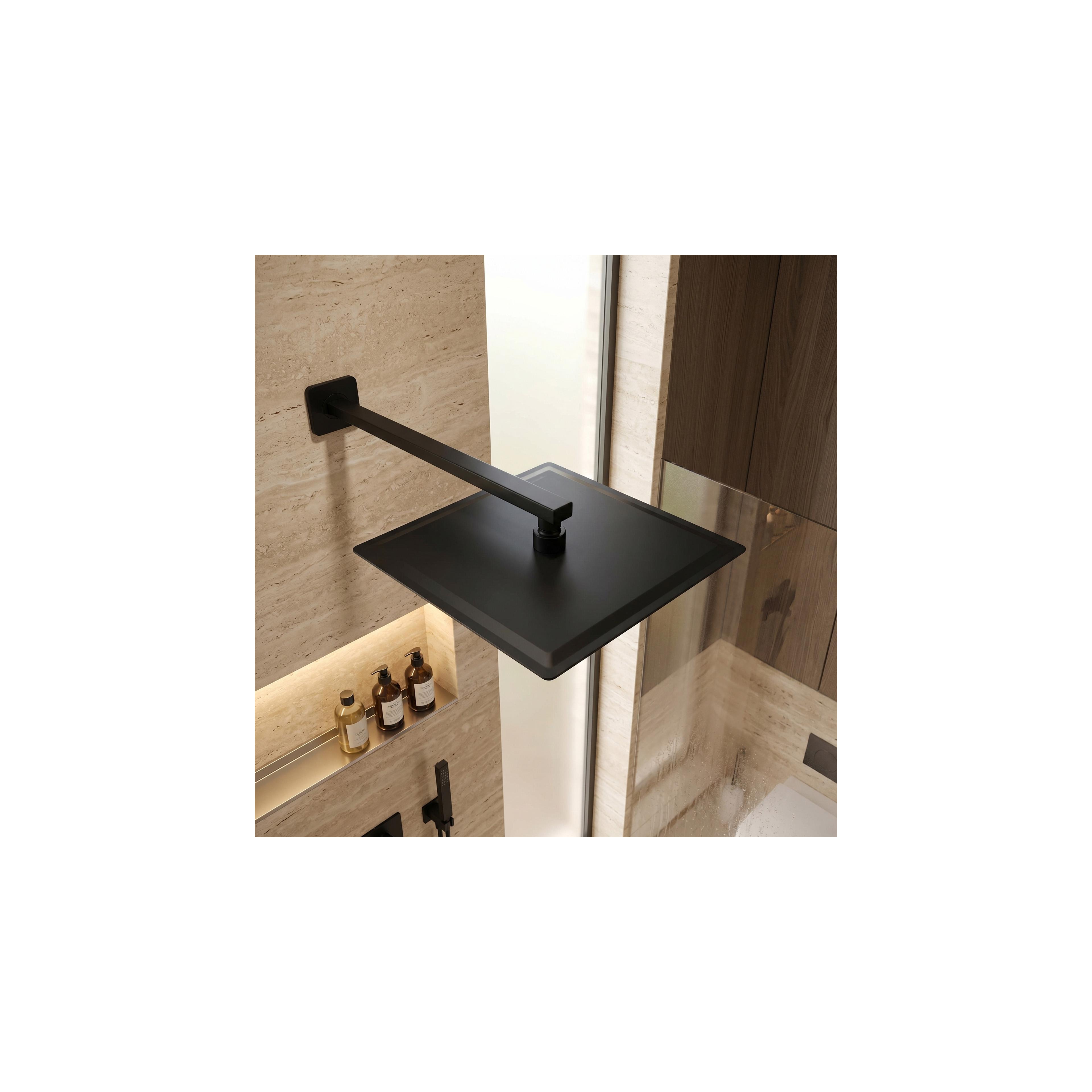 Nosač tuša kvadratni REA JS-9022B 40cm Black