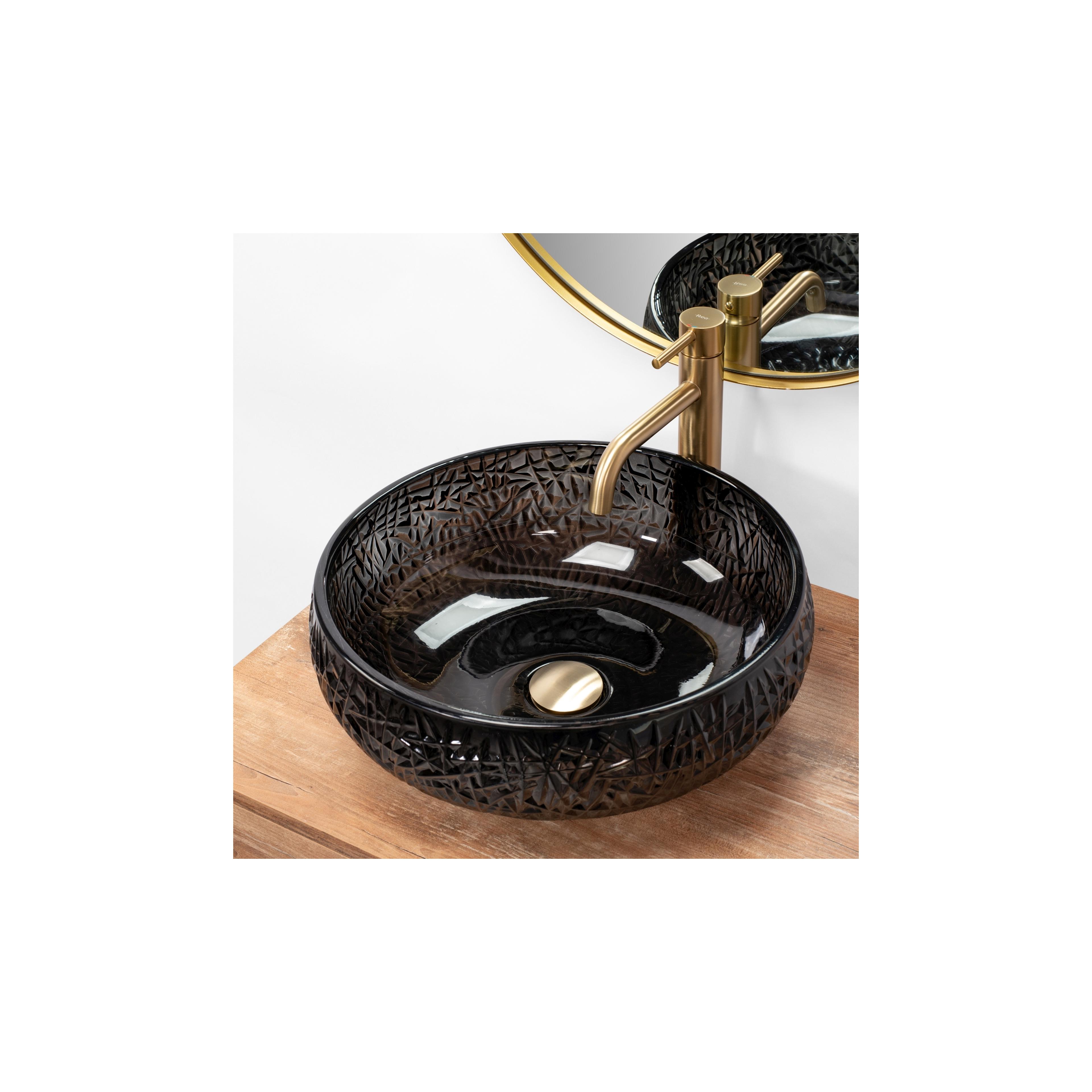 Countertop Basin REA ICE BLACK