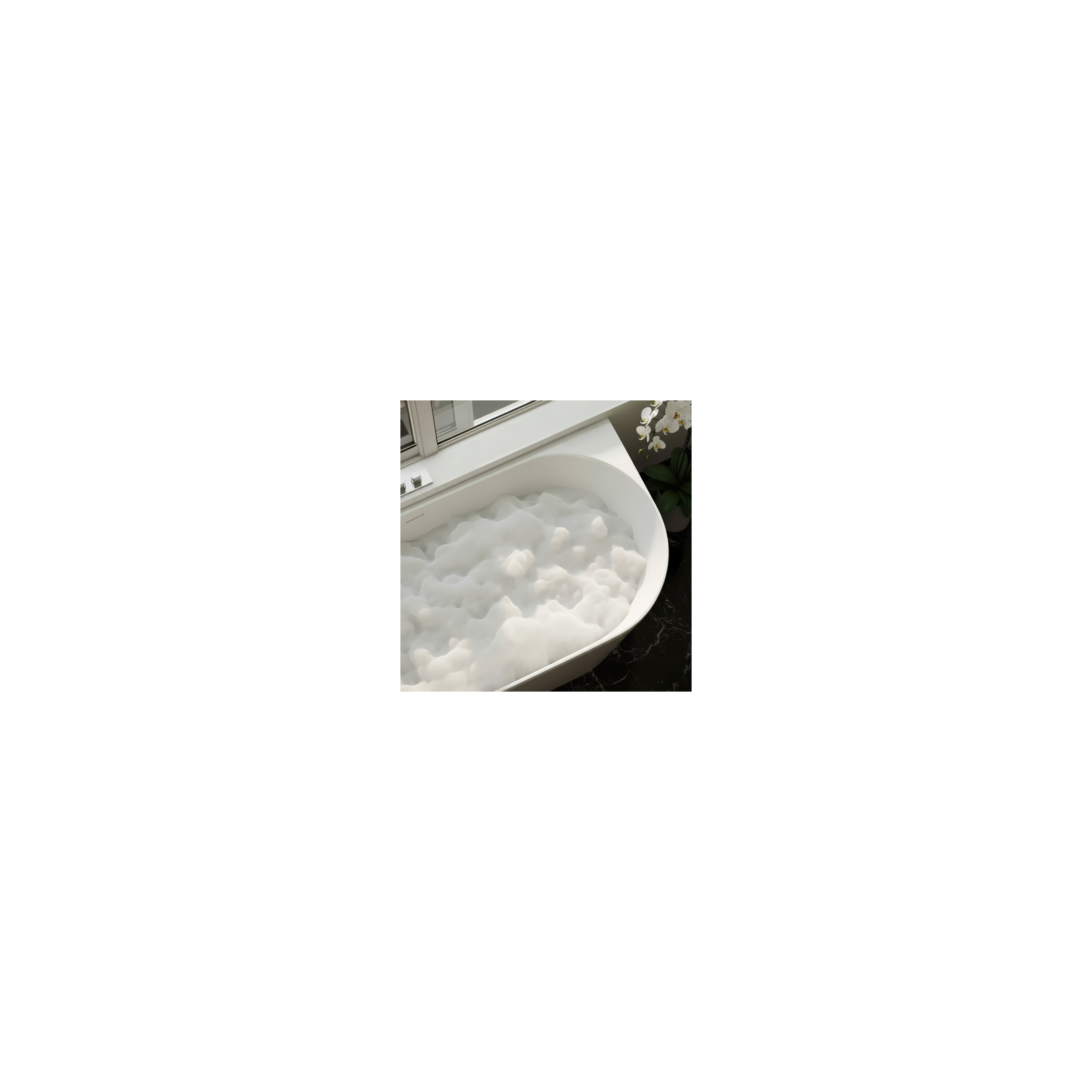 Baignoire d’angle en acrylique Bellanto Slim 170 Gauche