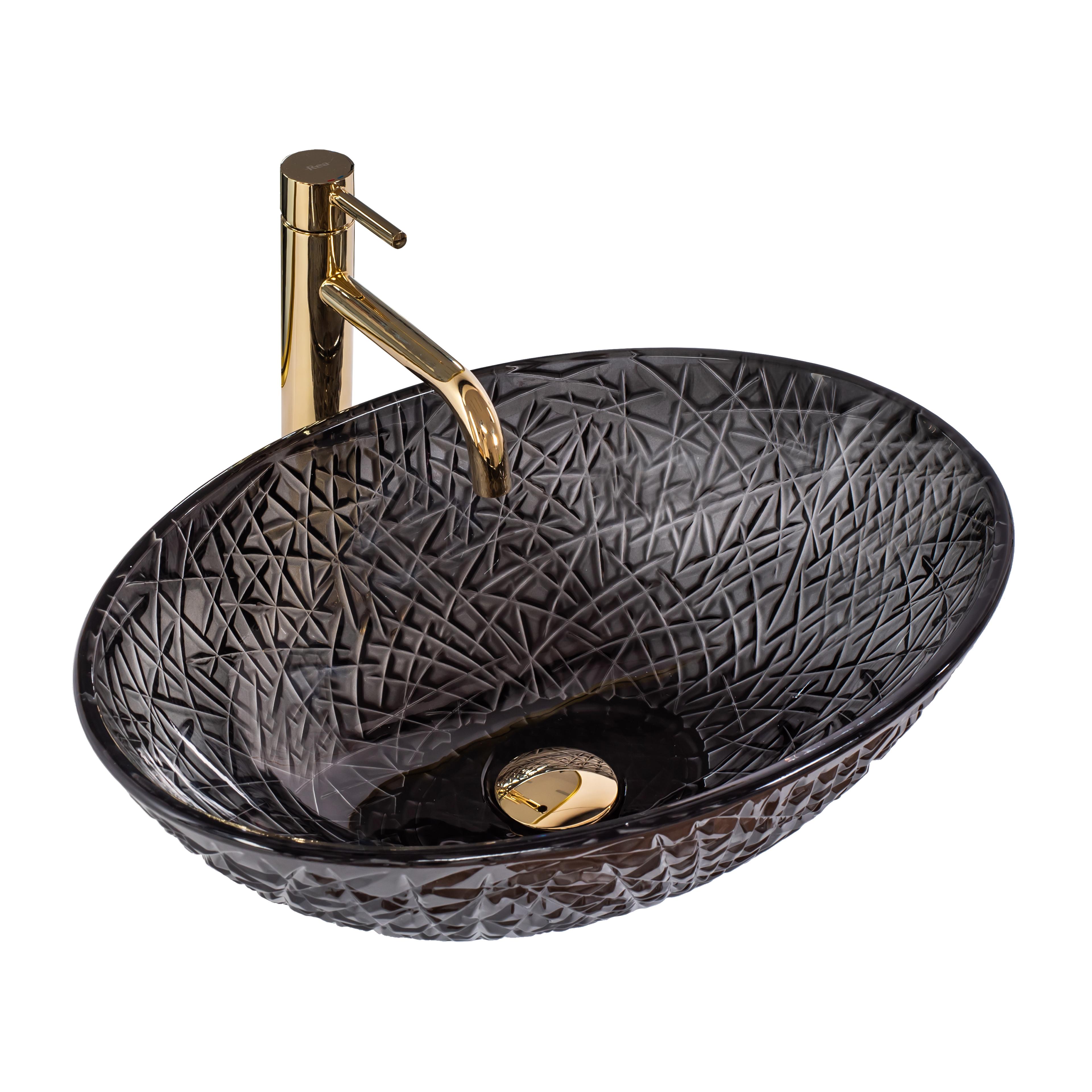 Countertop Basin REA FROST BLACK