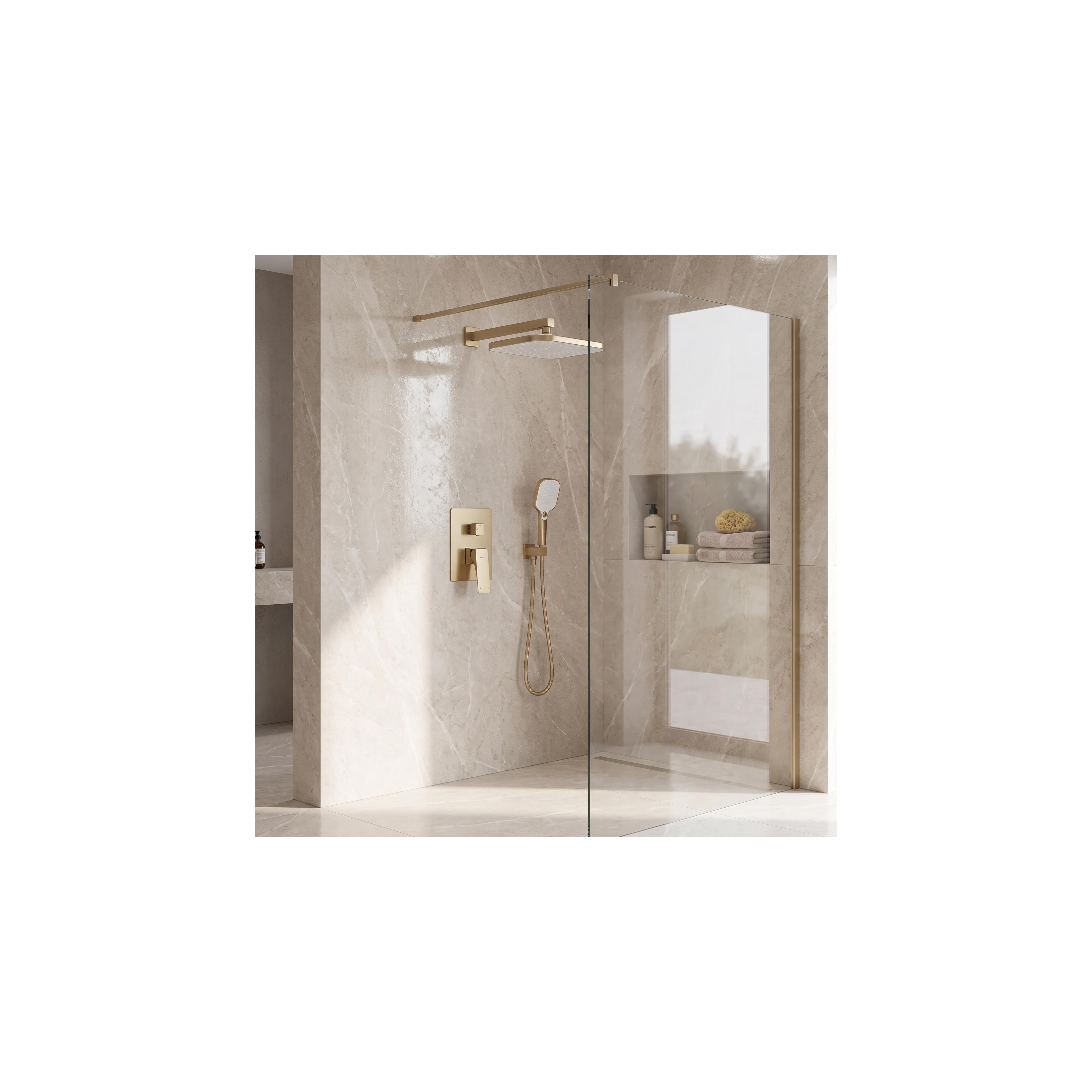 Kit de douche encastré Rea Joe Brush Gold + BOX