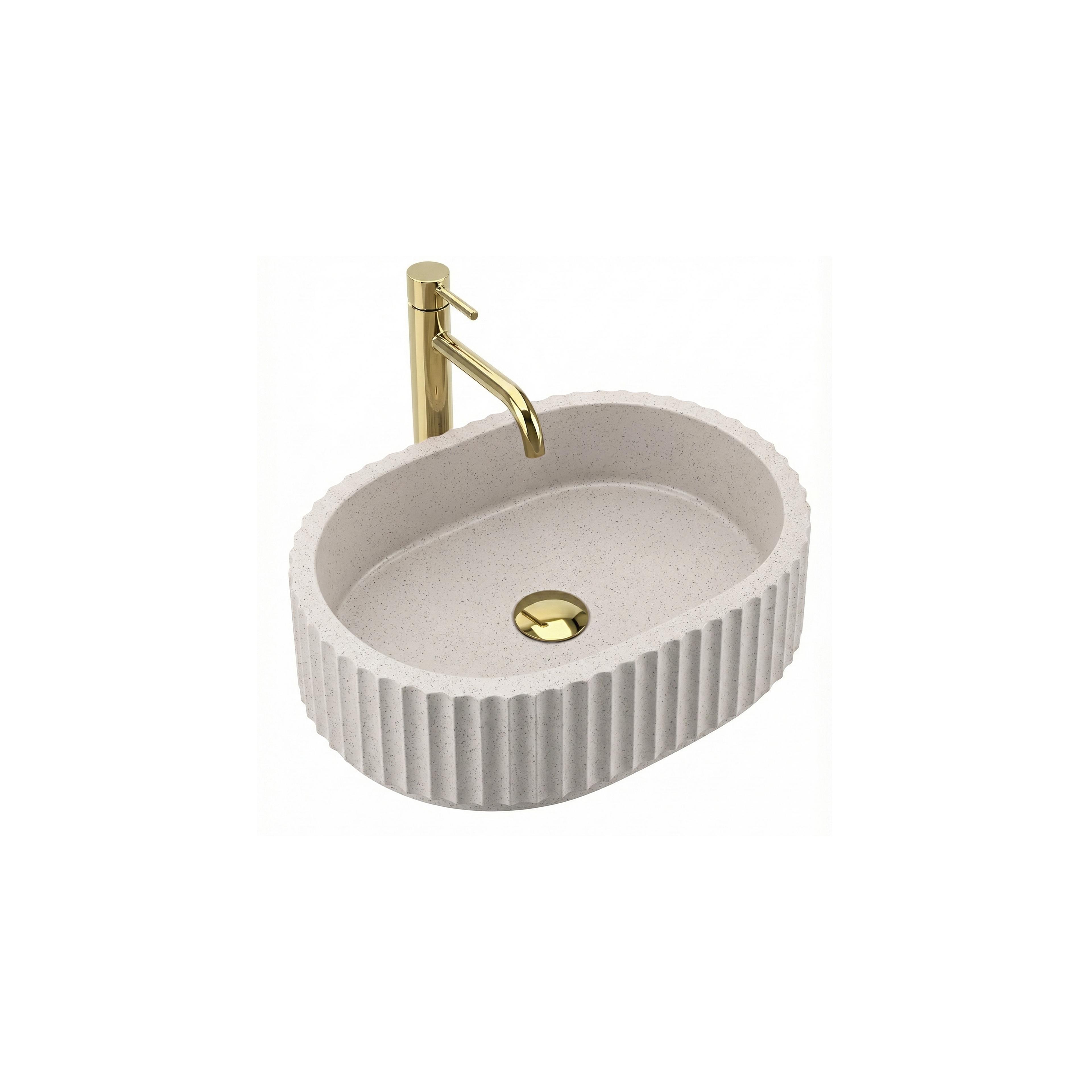 Aufsatzwaschbecken Rea Margaret Beige