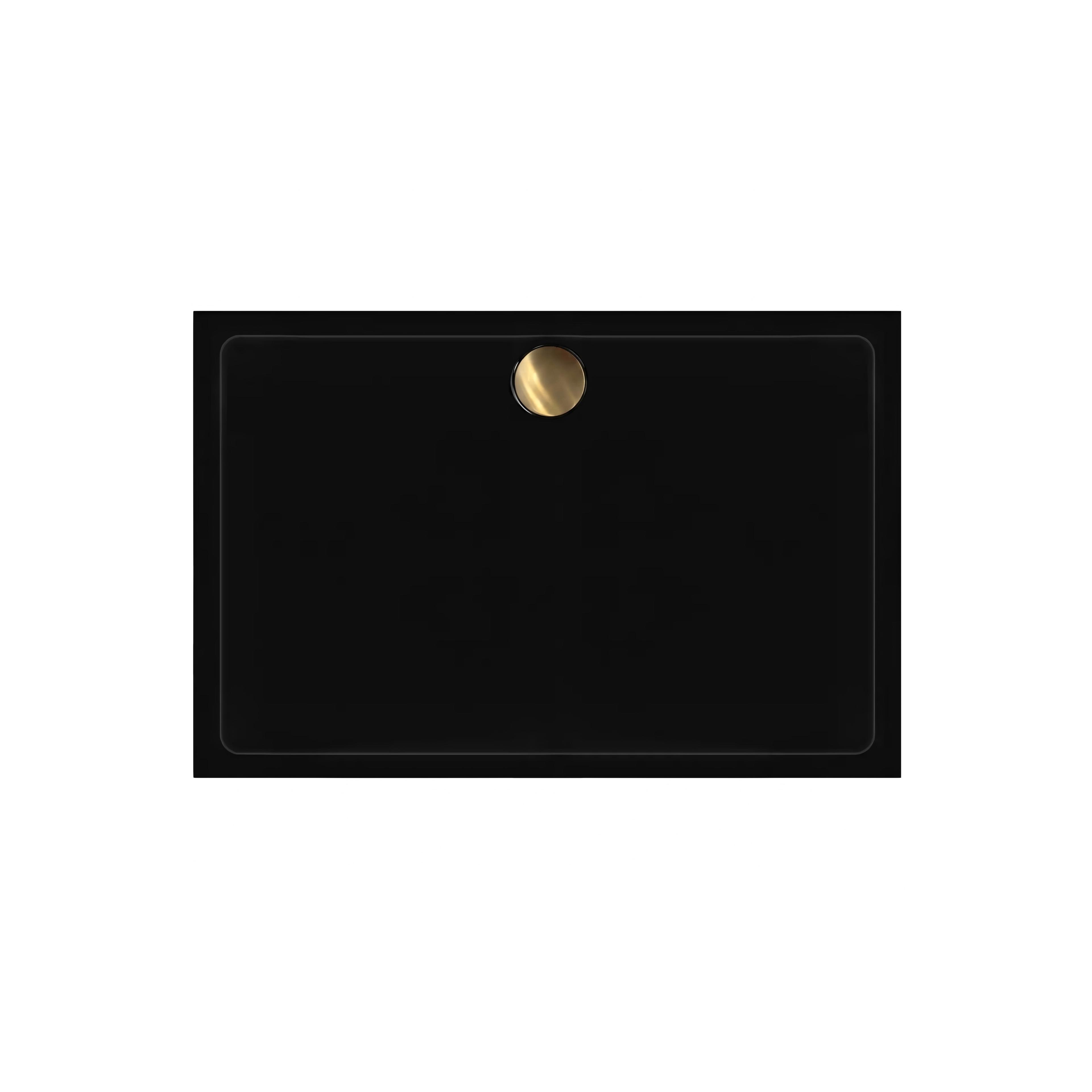 Acryl Duschwanne Rea Savoy Black 80x100