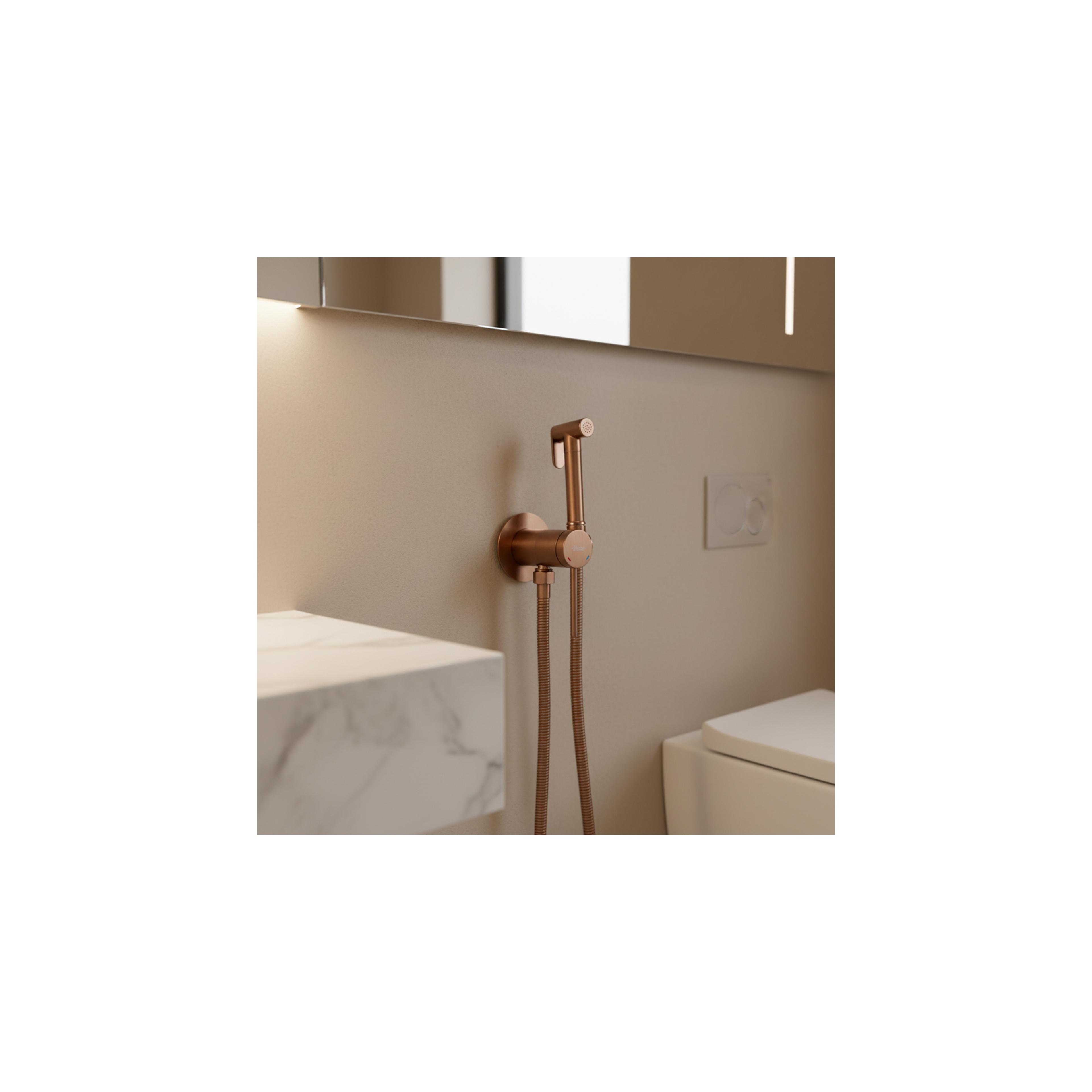 Miješalica za bide Foss Clif Brush Copper