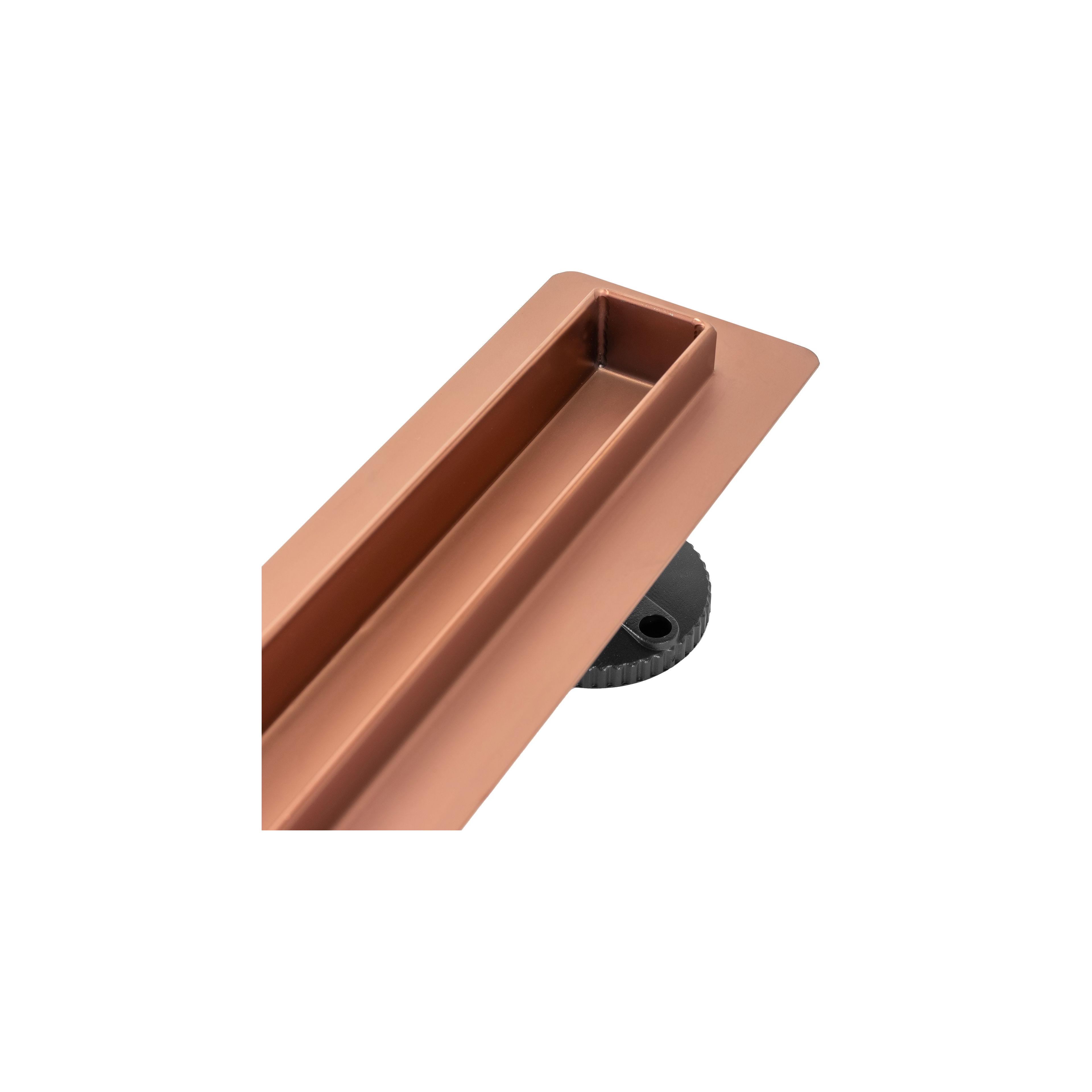Odtokový žlab NEO Slim Pro brushed copper 70