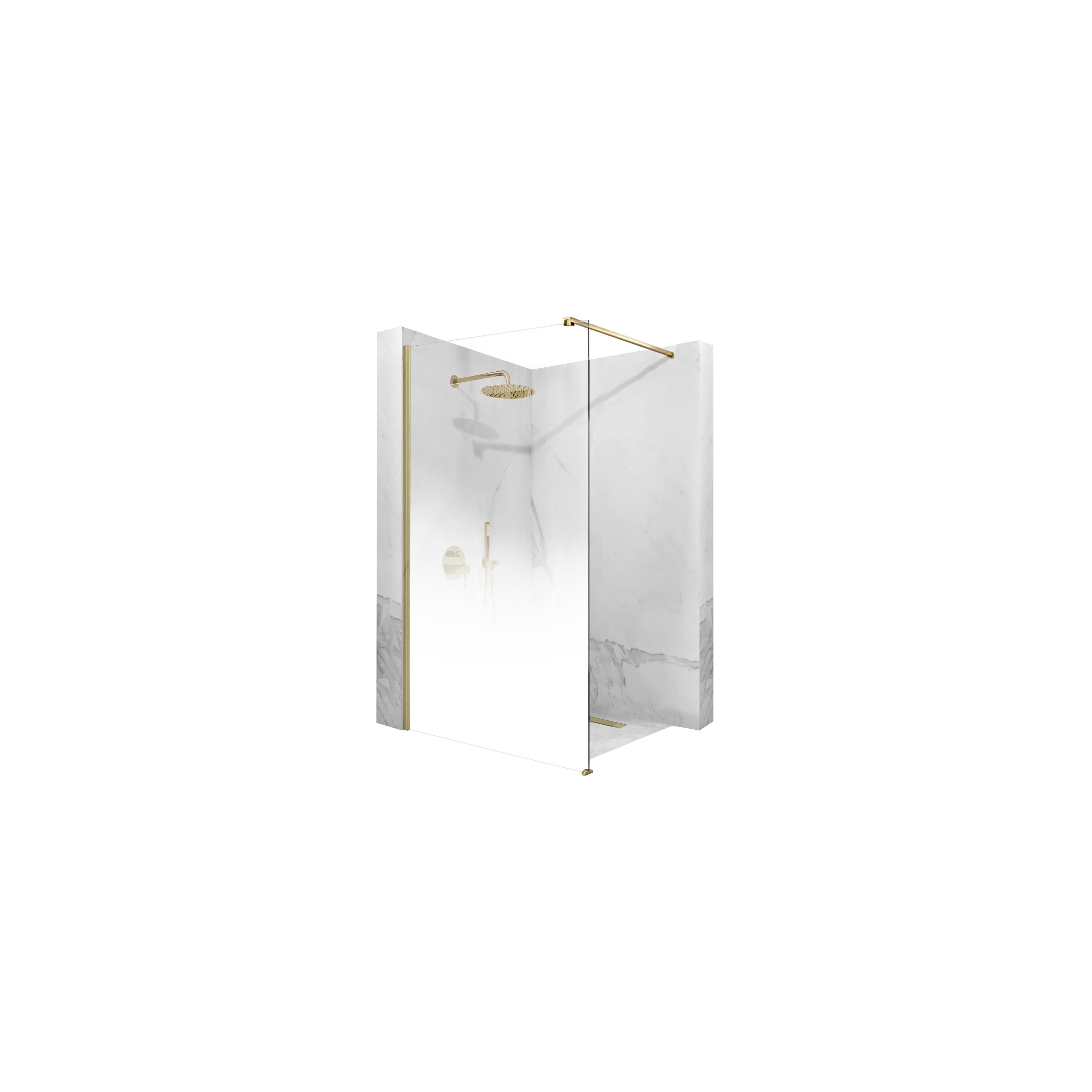 Duschwand Rea Aero Ombre Gold Brush/White 110