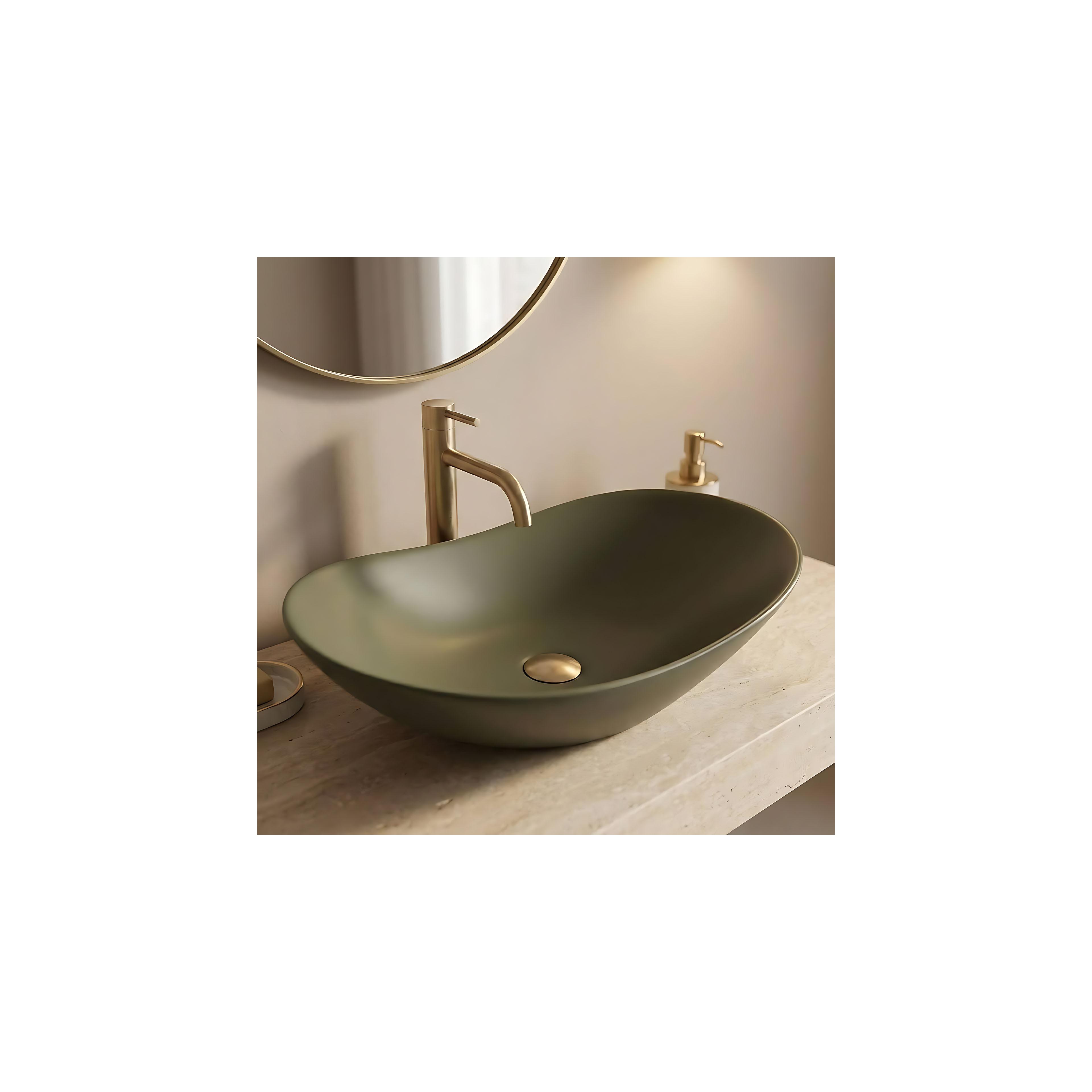Countertop Basin Rea Royal Olive Matt