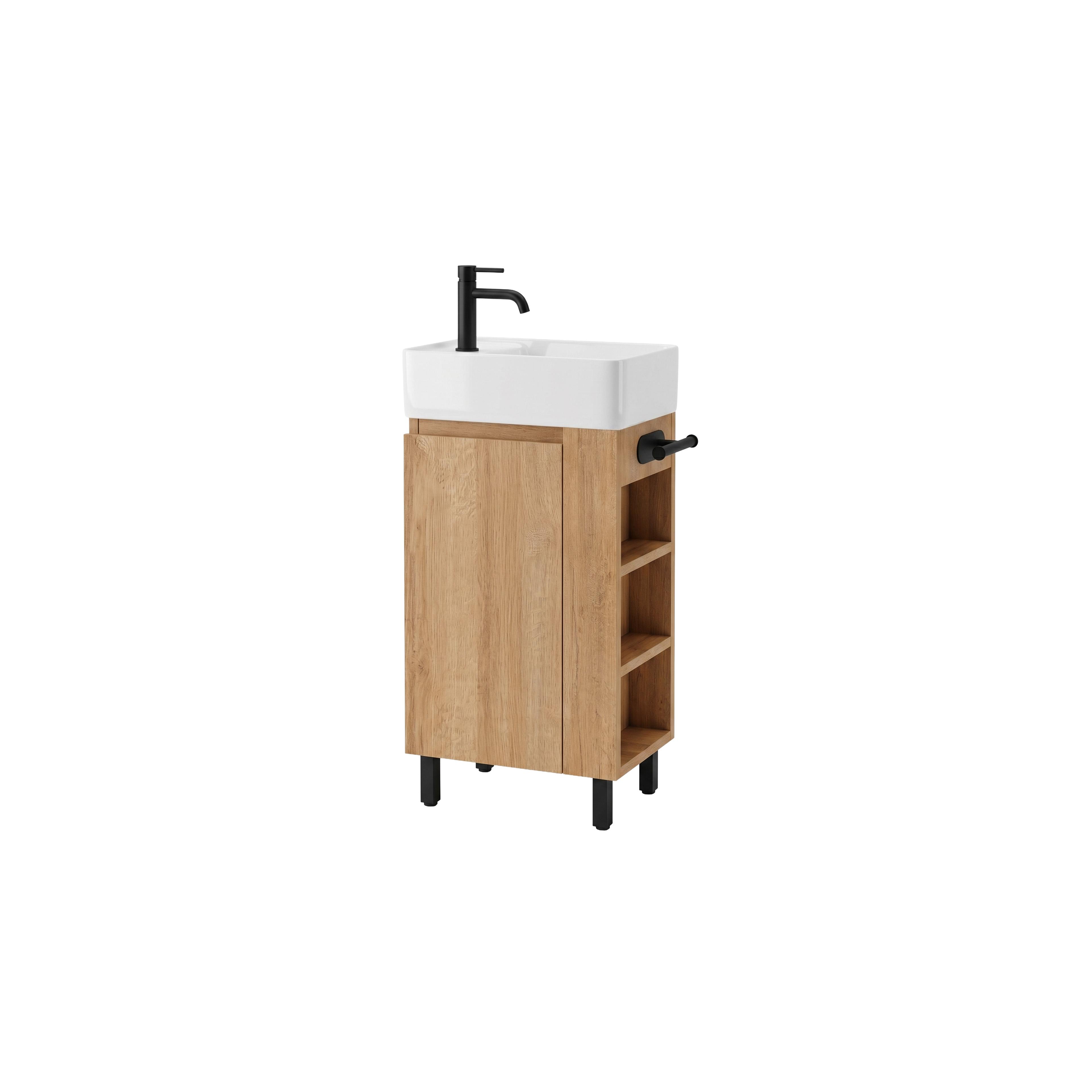 Badezimmerschrank mit Waschbecken REA Astra 43cm