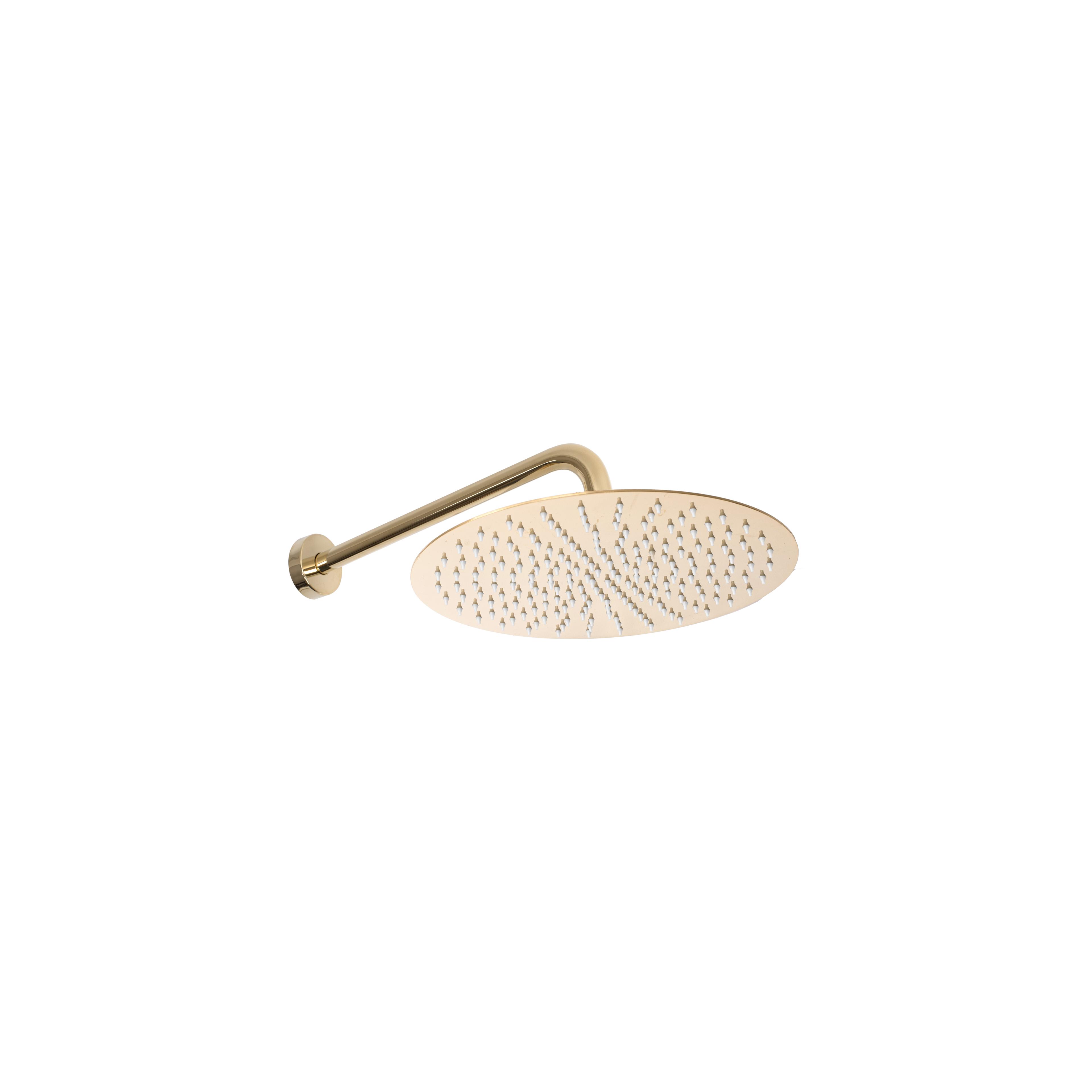 Inbouw regendoucheset Rea Lungo Gold met thermostaat + BOX