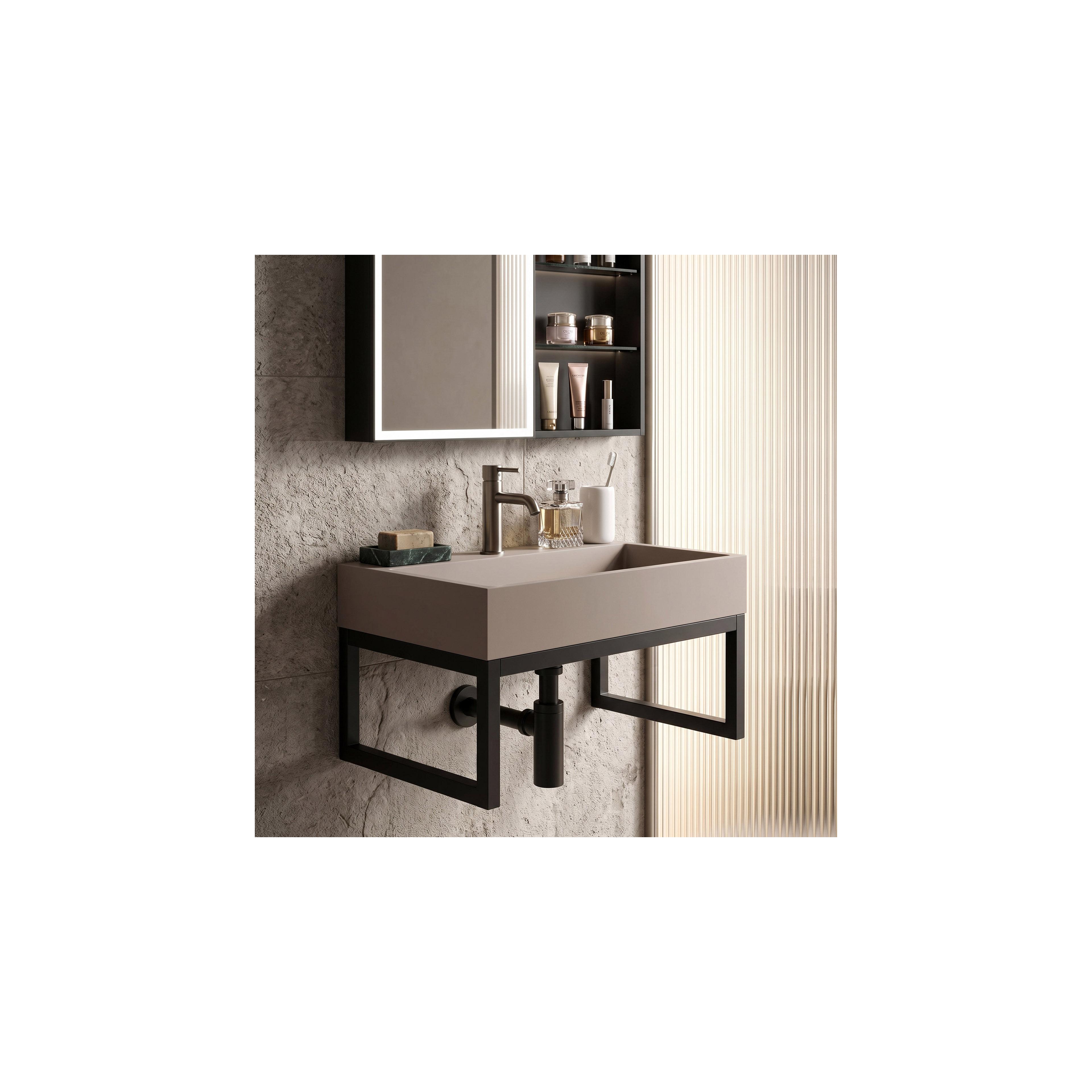 Konglomeratni umivaonik Rea GOYA 50CM Taupe + stalak