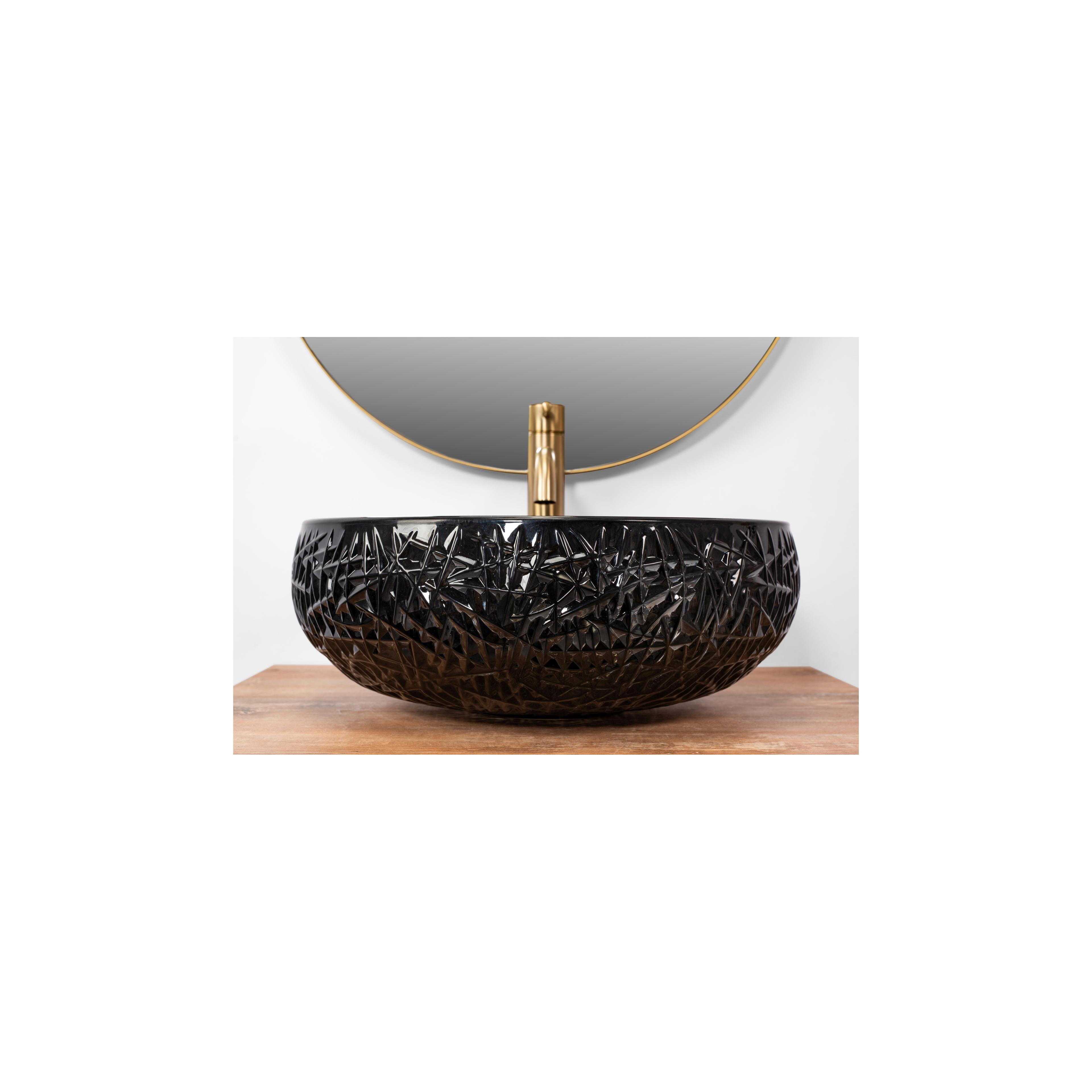 Countertop Basin REA ICE BLACK
