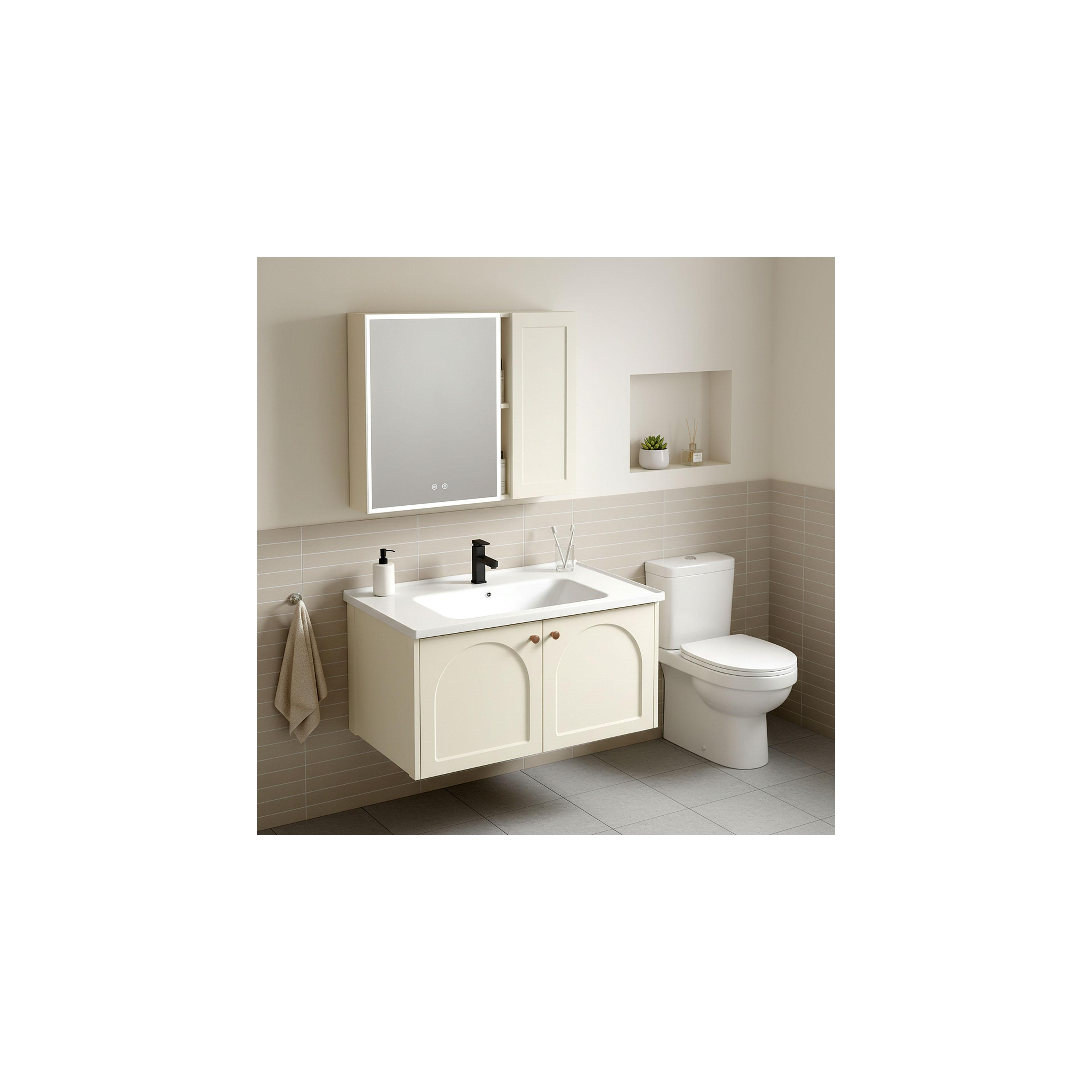 Комплект мебели за баня с мивка Denver 80cm Creme