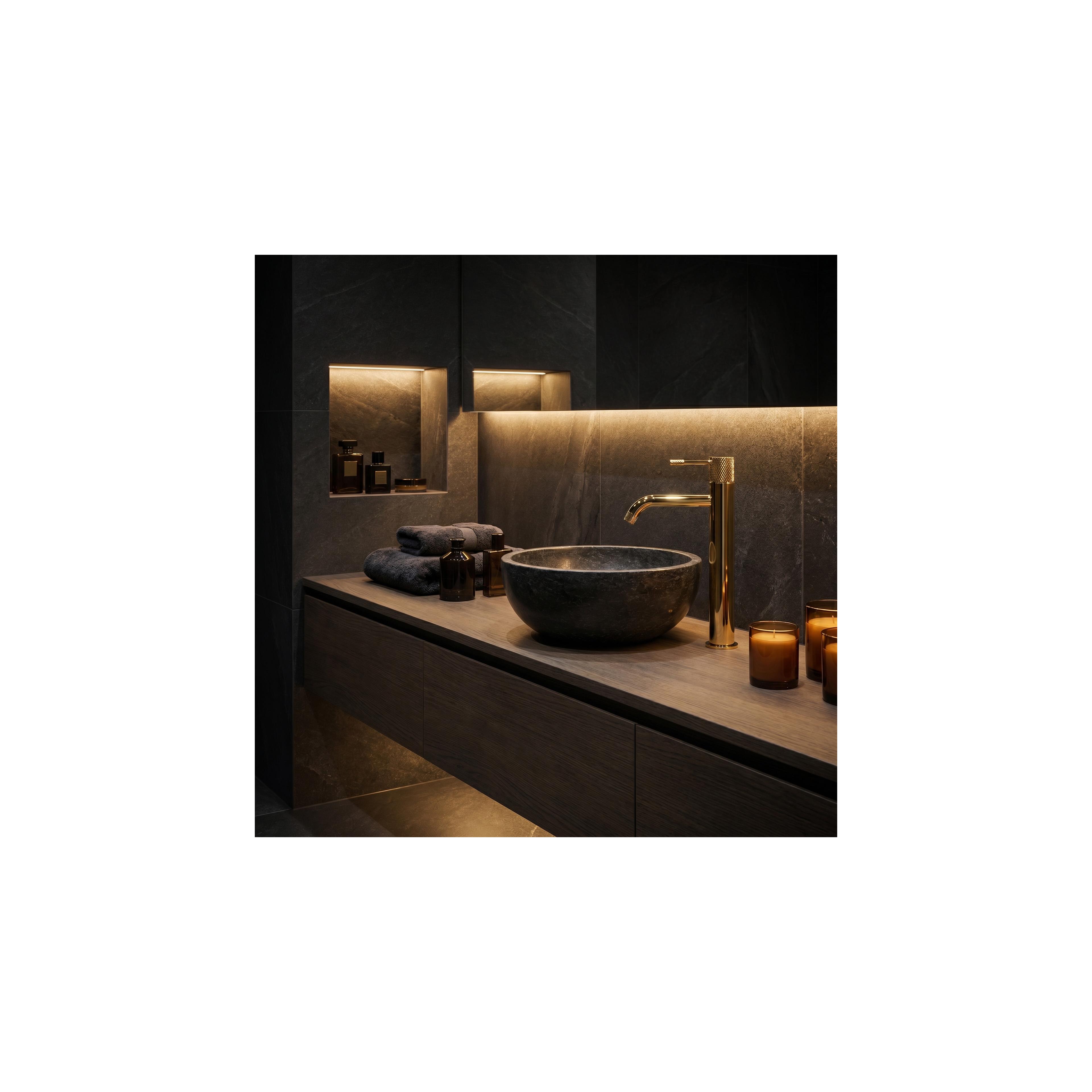 Waschbeckenarmatur Rea  Venti Gold high