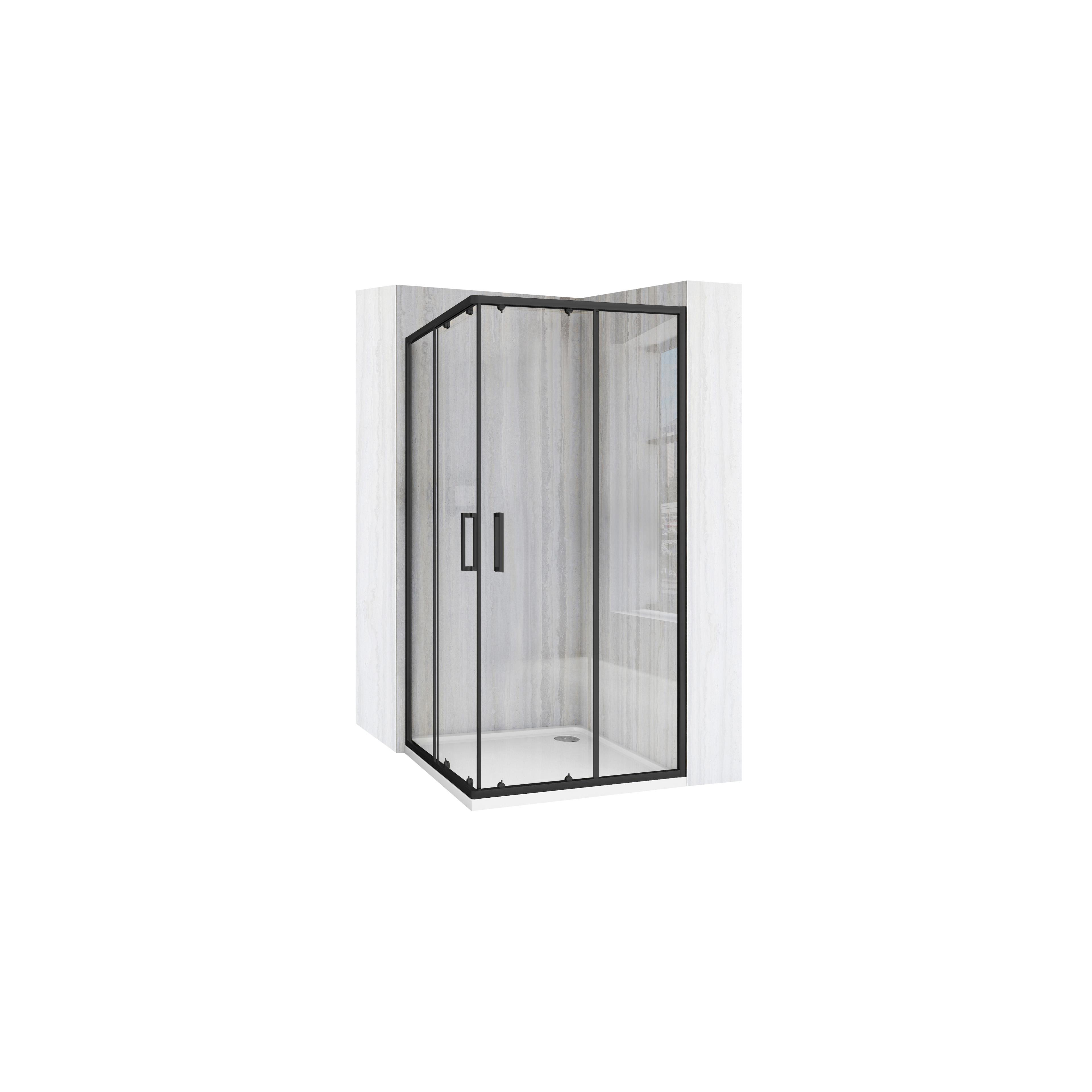 Duschkabine Rea City  90x90 Black