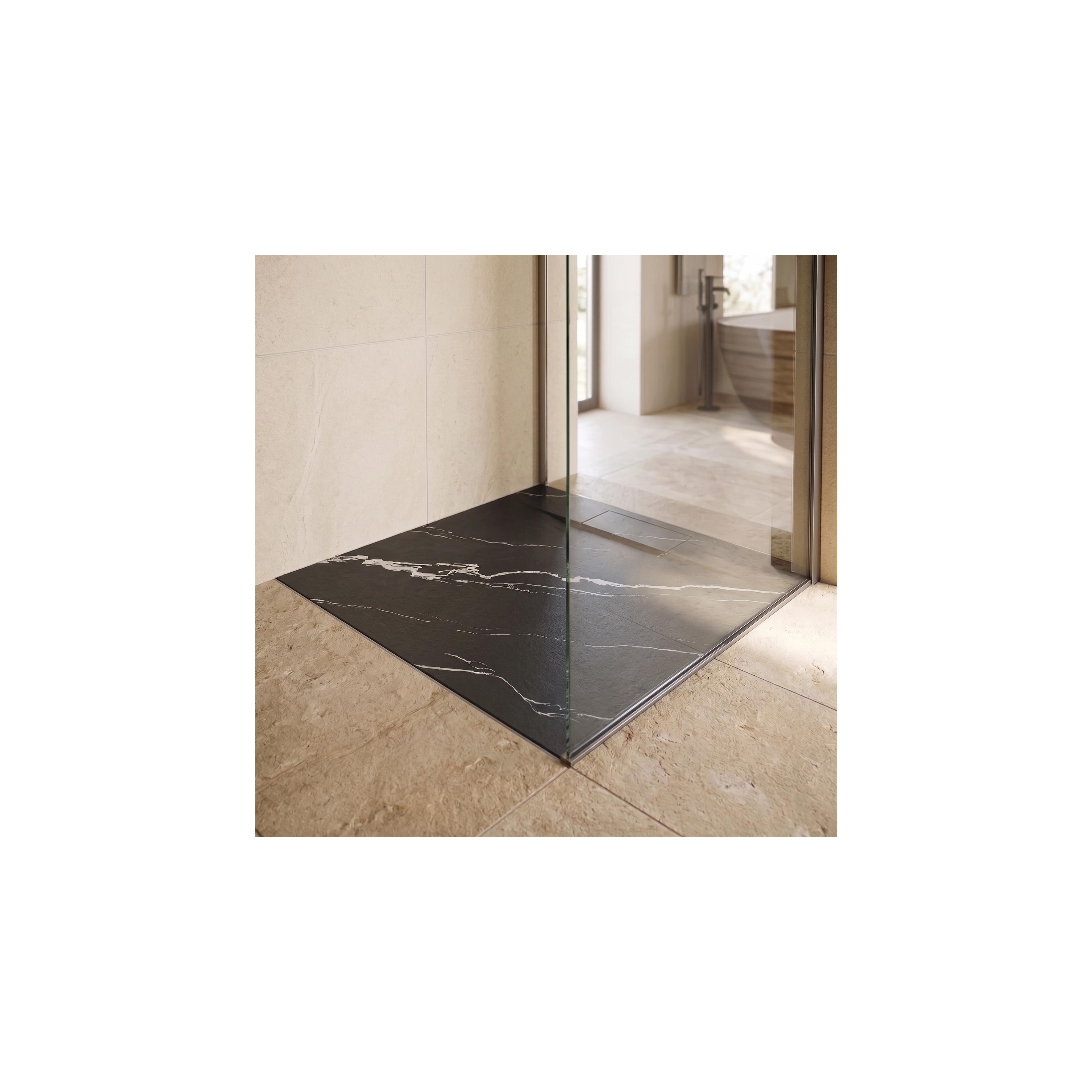 Tuš kada Bazalt CARRARA BLACK 90x90