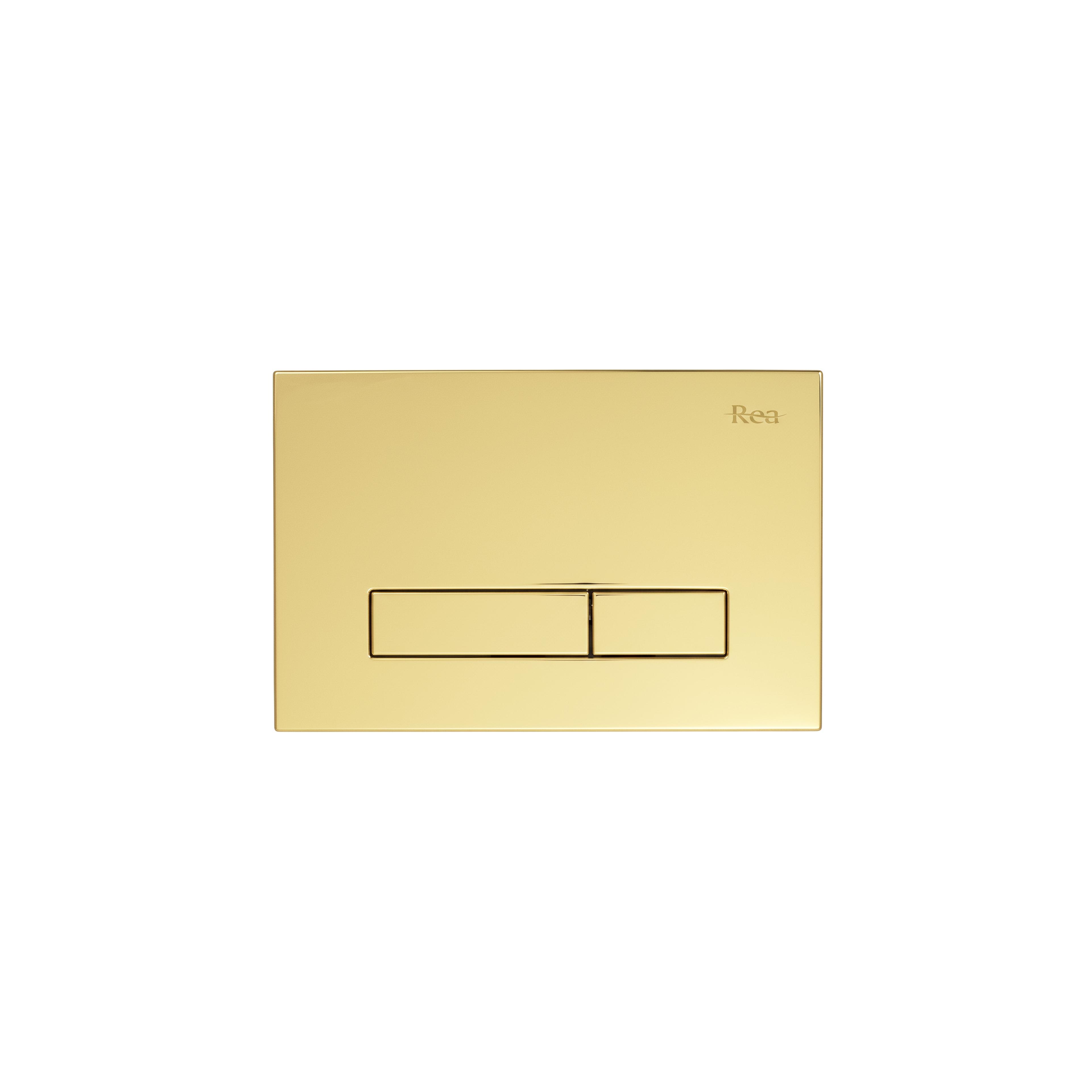 Gestell Unterputz-Set Slim 024N für WC-Becken mit HD-Drücker Gold