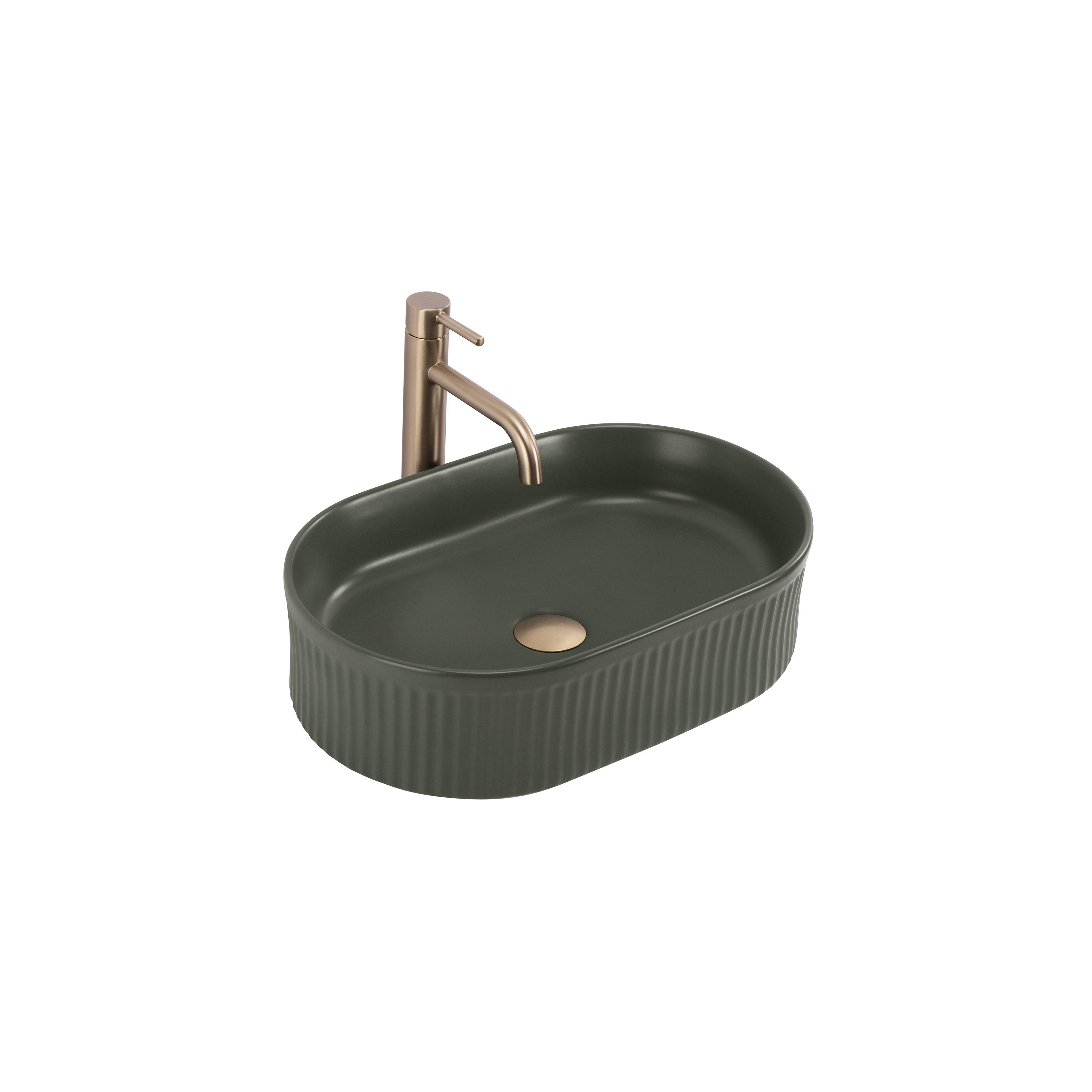 Countertop washbasin Rea Vanda Olive Matt