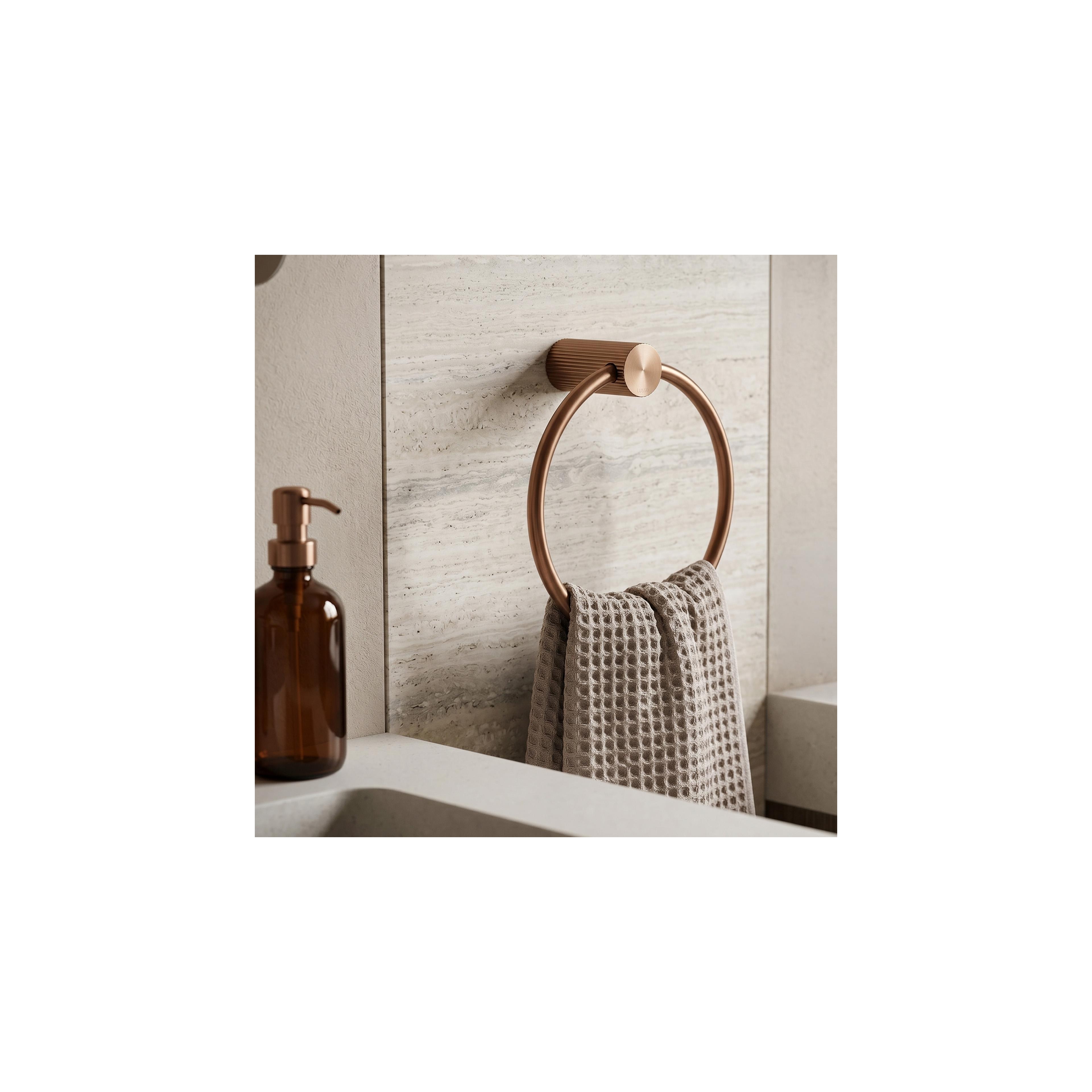 Badezimmerhaken Ring 64106 SOLO Brush Copper
