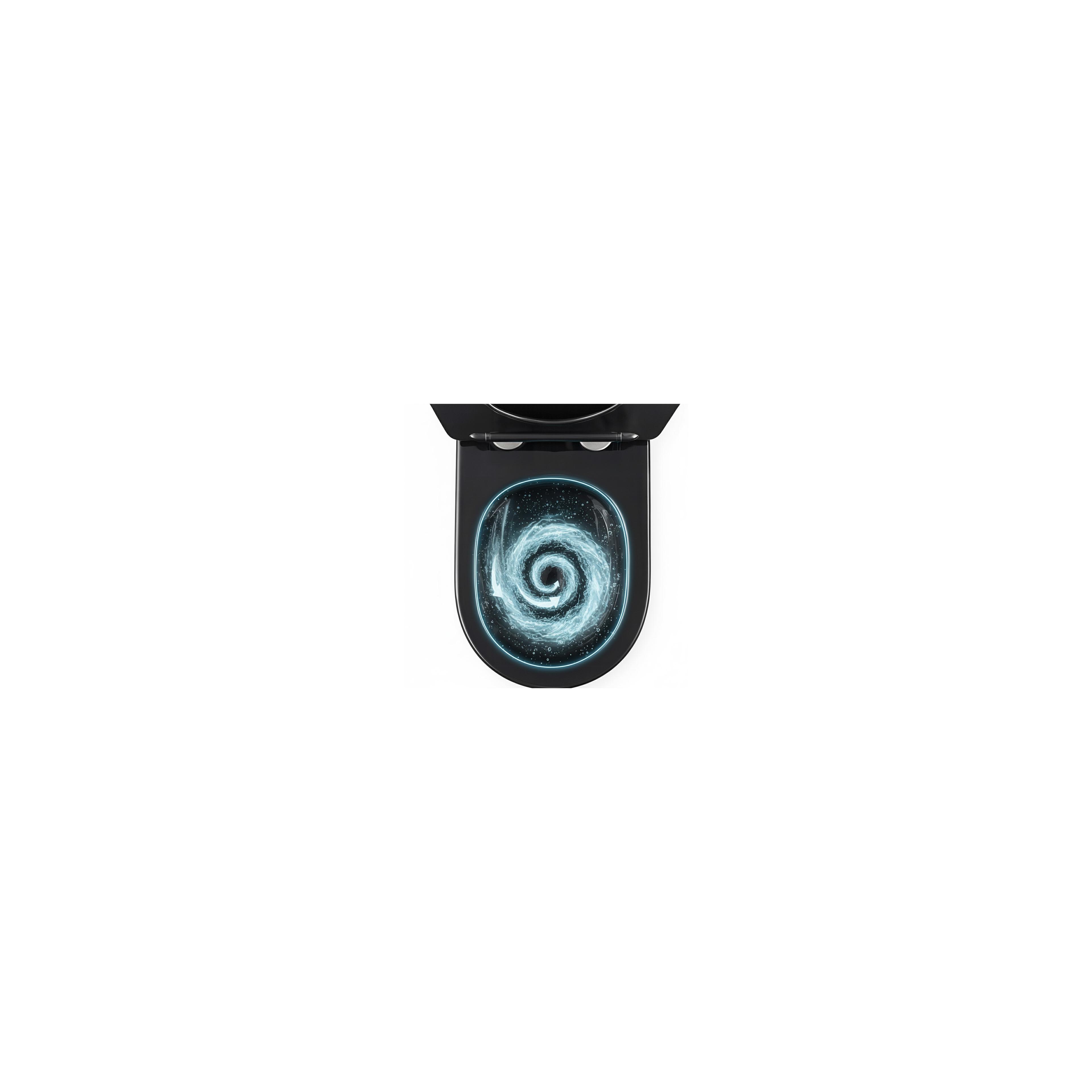 Toilet bowl Rea Carlo Mini Tornado Black Brush Gold