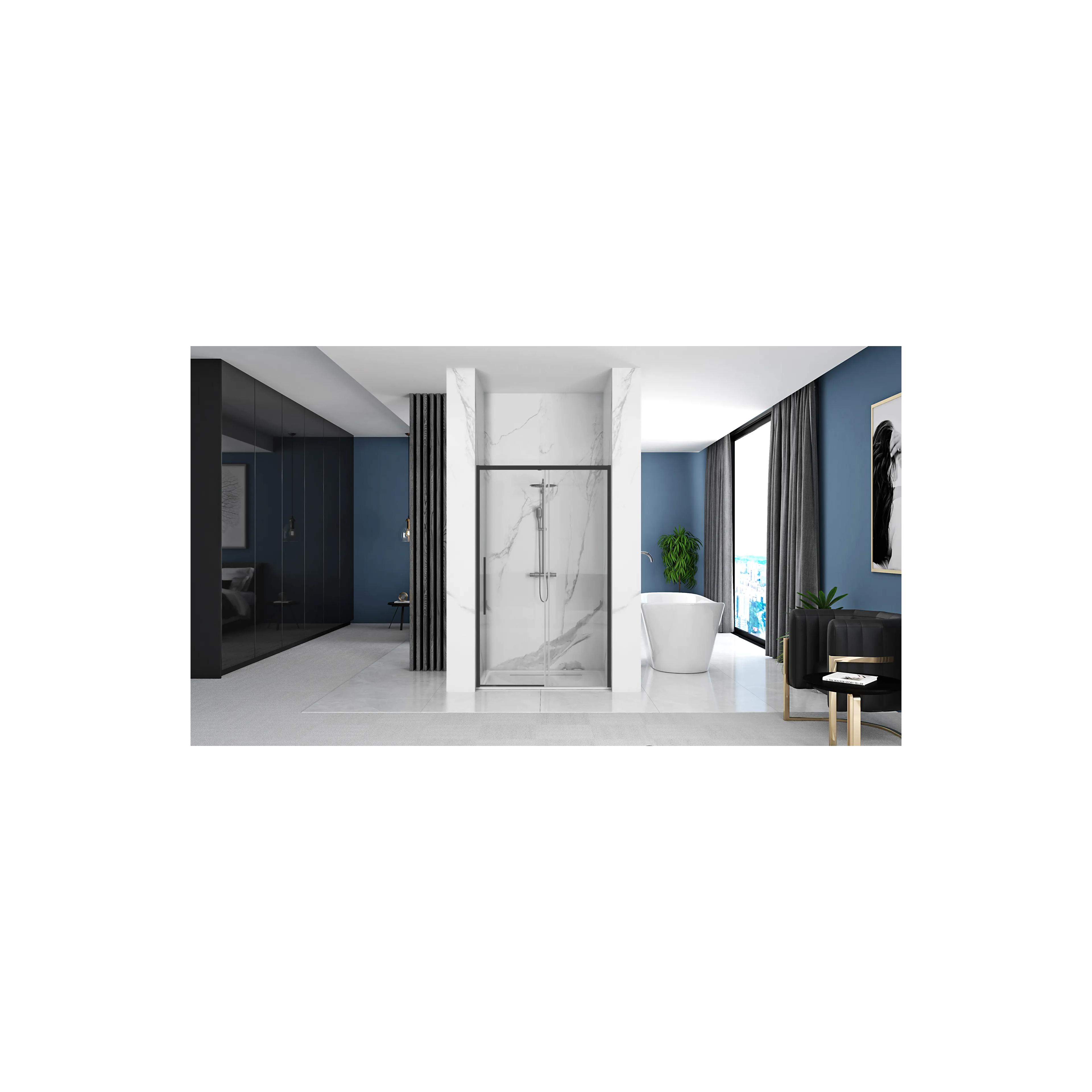 Shower doors SOLAR BLACK MAT 100