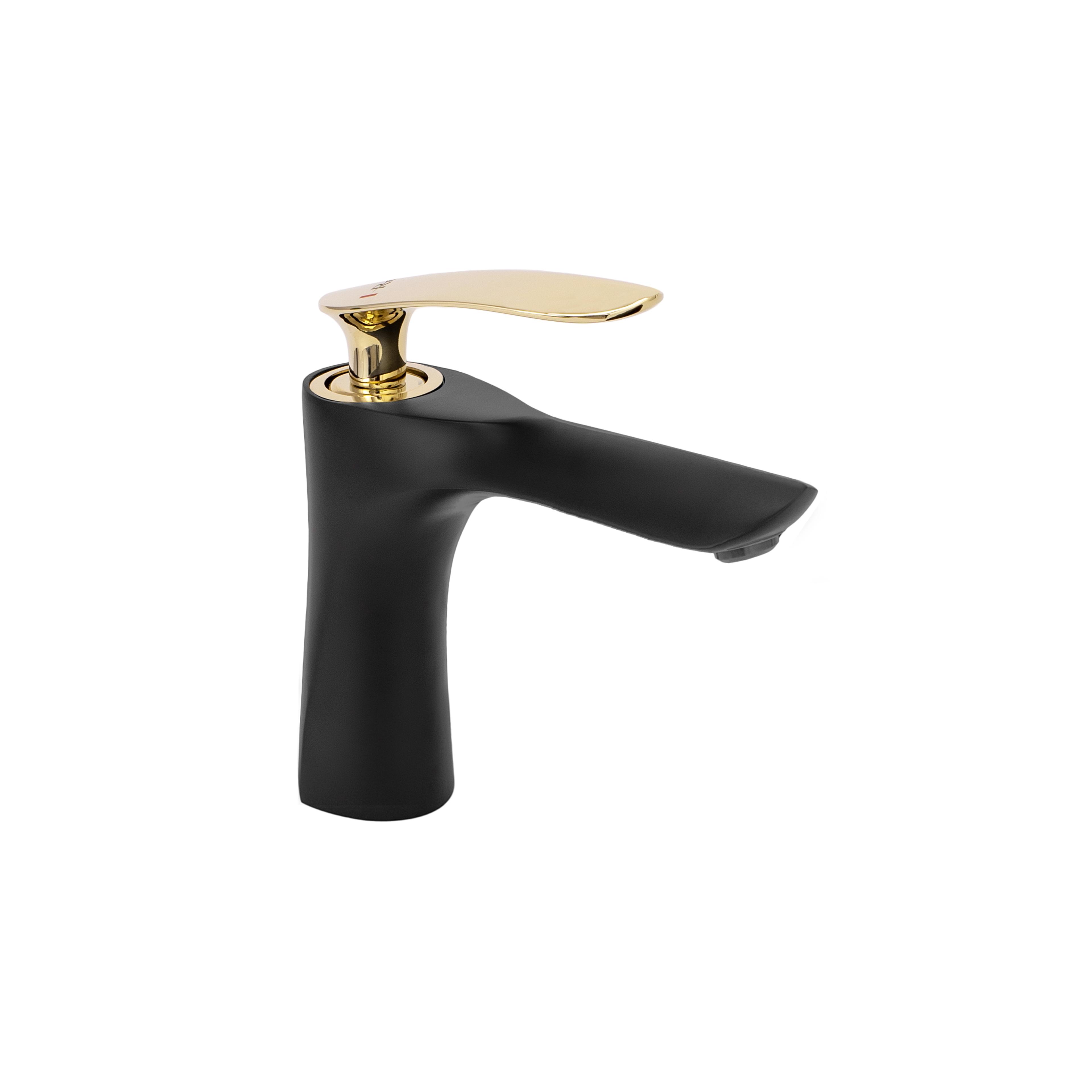 Waschbeckenarmatur Rea Orbit Black Gold low