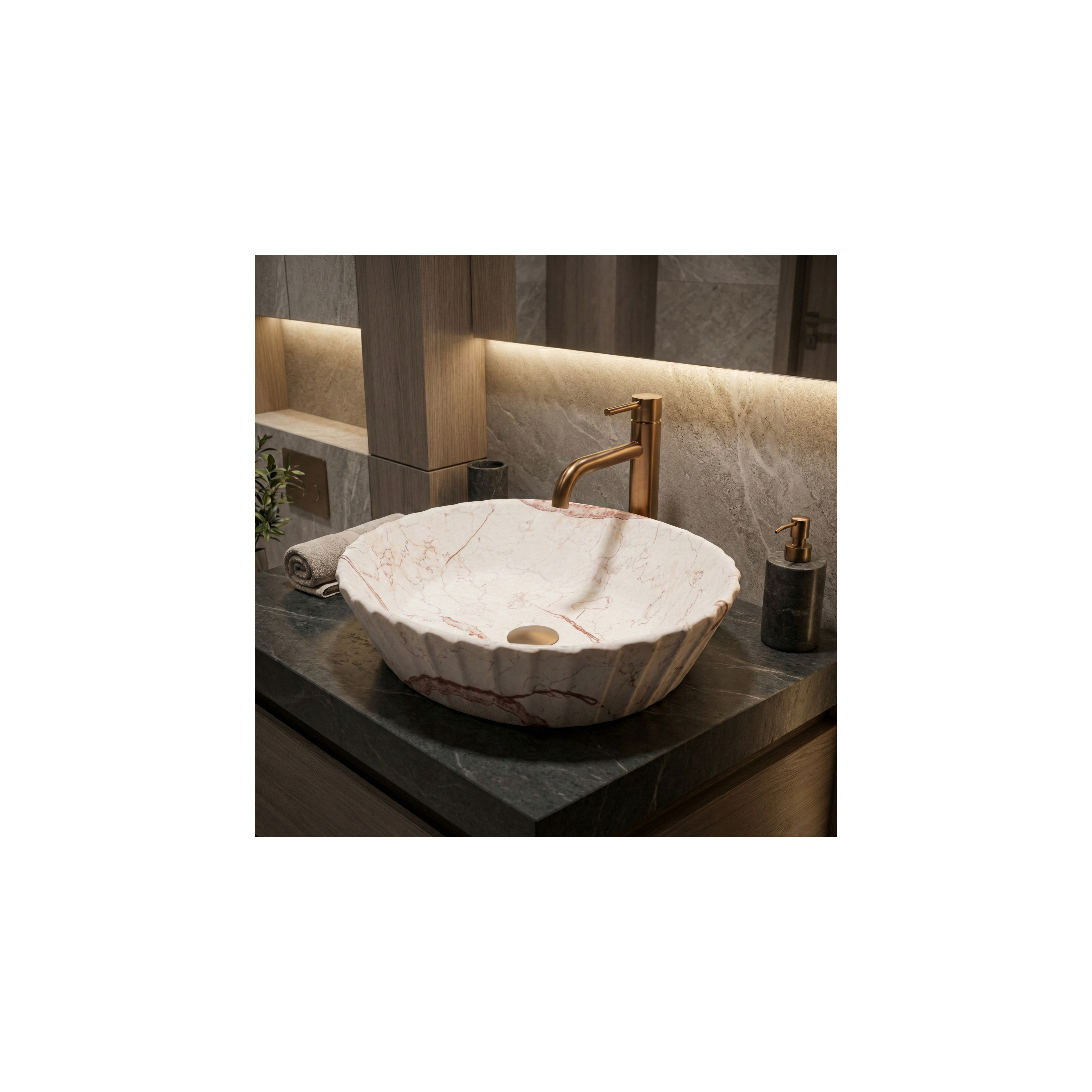 Lavabo da appoggio Rea Samanta Zen