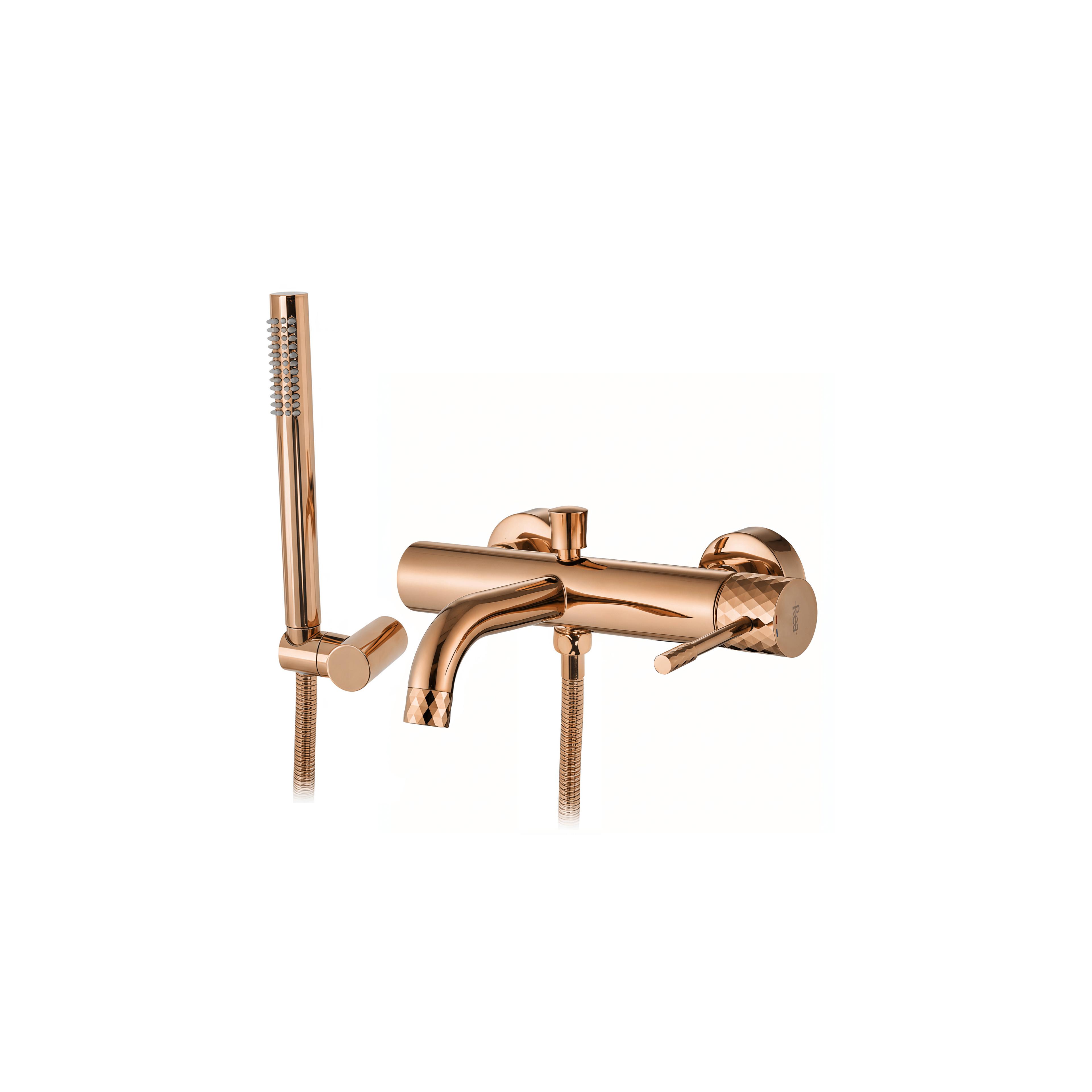 Bathroom faucet Rea Lungo Diamond Copper