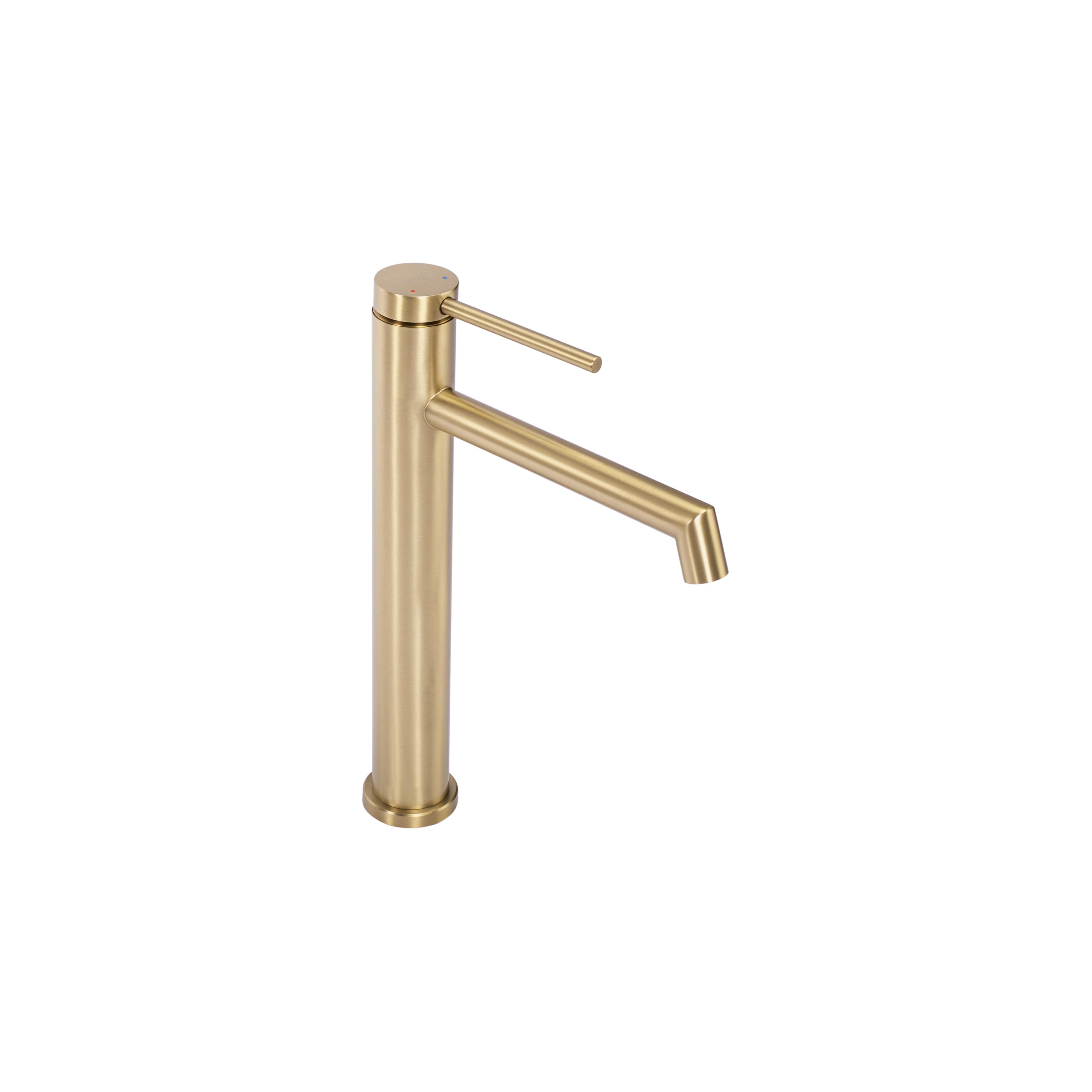 Waschbeckenarmatur Rea Foss GOLD BRUSH High